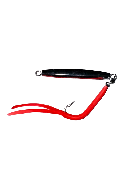 Premium Chrome Diamond Jig with Glitter Tail - Saltwater Fishing Lure for Bass, Walleye & Trout - Perfect for Deep Water Jigging & Ice Fishing