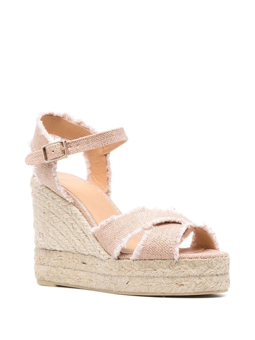 Castaner Women's Pink Wedge Sandals - Comfortable Espadrille Shoes for Summer, Beach, and Casual Outings