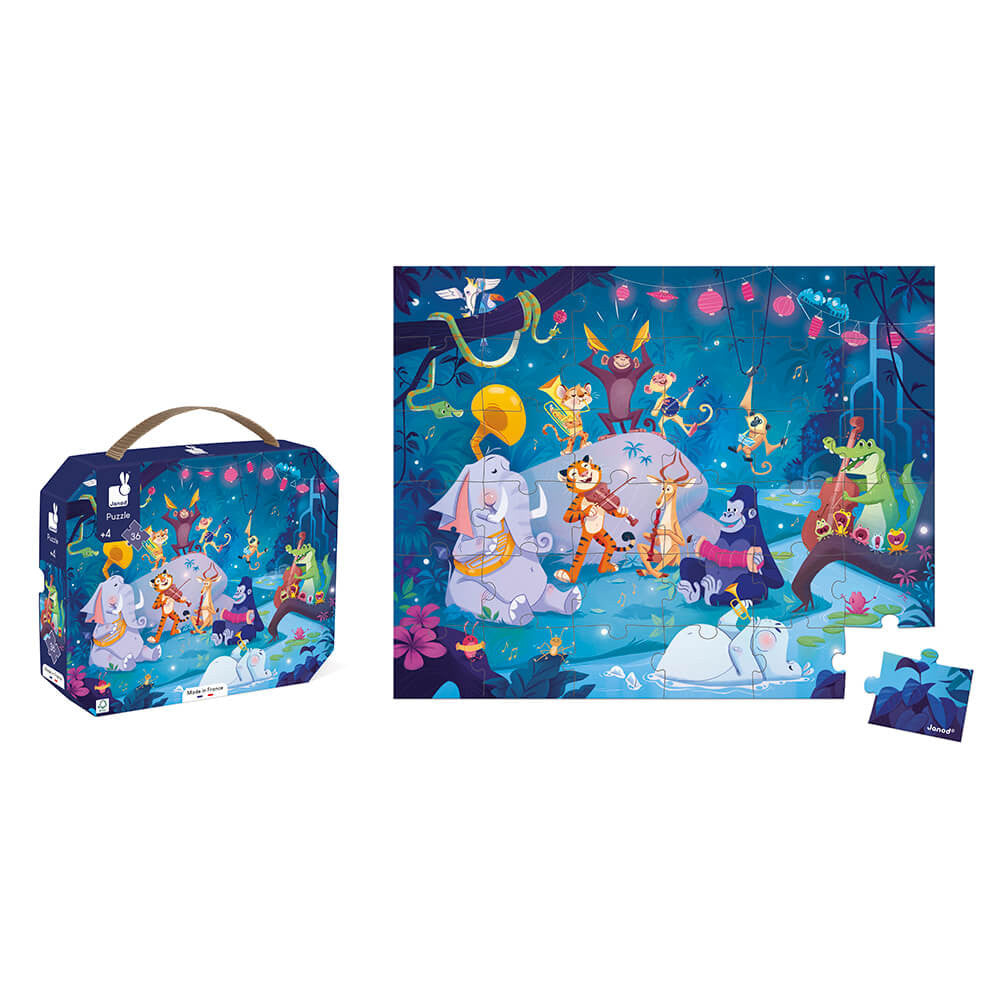 36 Piece Summer Festivities Puzzle - Fun Family Activity for Kids & Adults - Perfect for Parties, Holidays & Indoor Entertainment