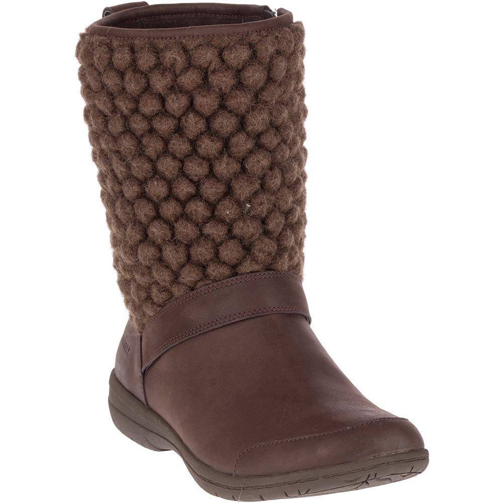 Merrell Women's Encore Kassie Tall Wool Boots - Waterproof Winter Hiking Boots for Women with Arch Support - Perfect for Snow, Rain & Cold Weather Outdoor Activities