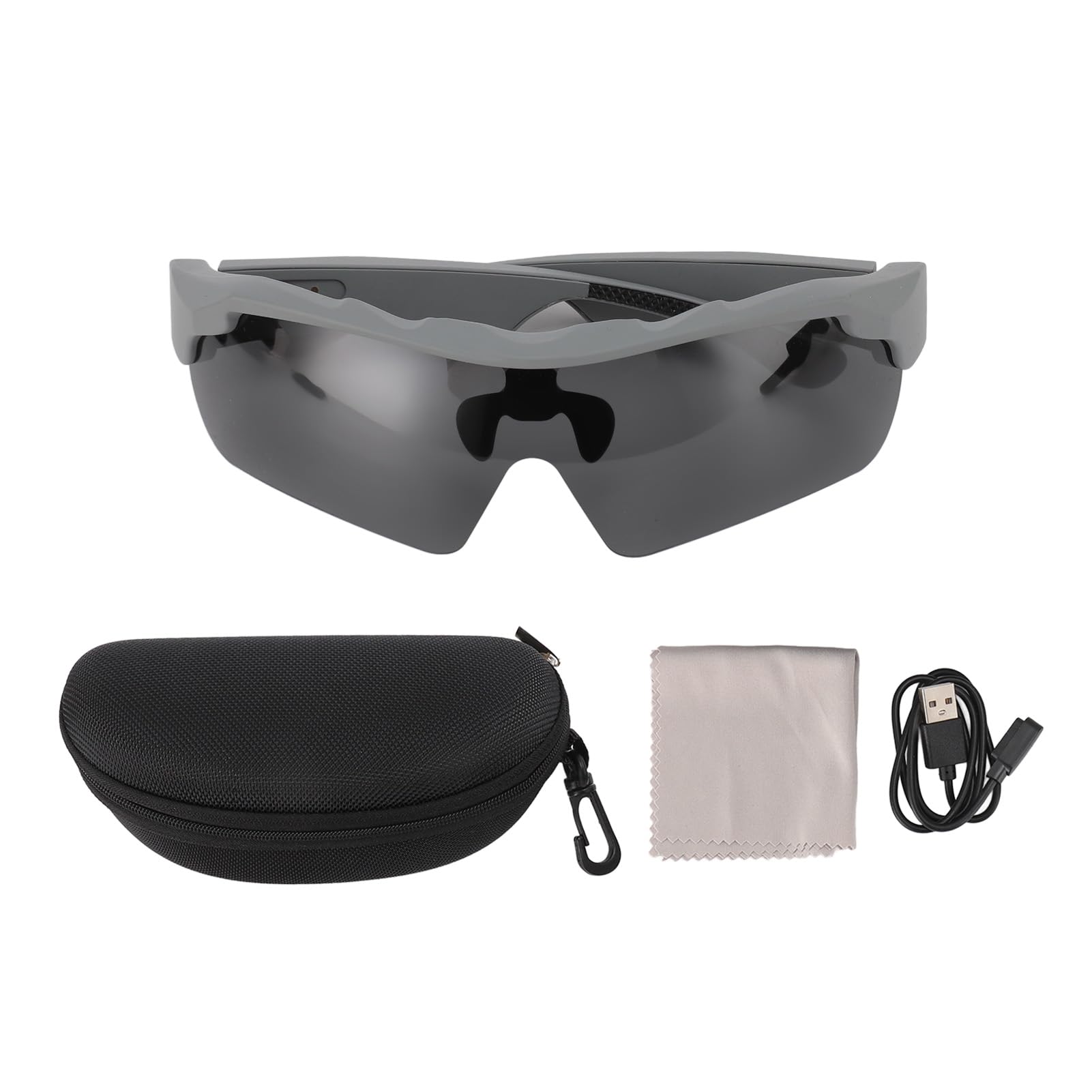Jectse Smart Glasses for Men & Women, Bluetooth Cycling Glasses with Microphone, Polarized UV400 Sunglasses, Music Playback & Voice Call - Perfect for Outdoor Sports, Running, Cycling & Daily Use