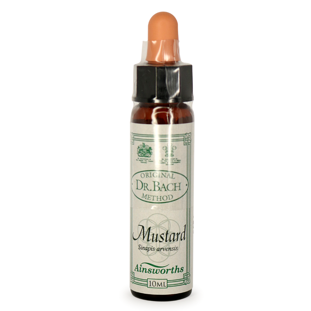 Ainsworths Bach Flower Remedies Mustard - Natural Emotional Support for Sadness & Melancholy | Perfect for Stress Relief & Mood Enhancement
