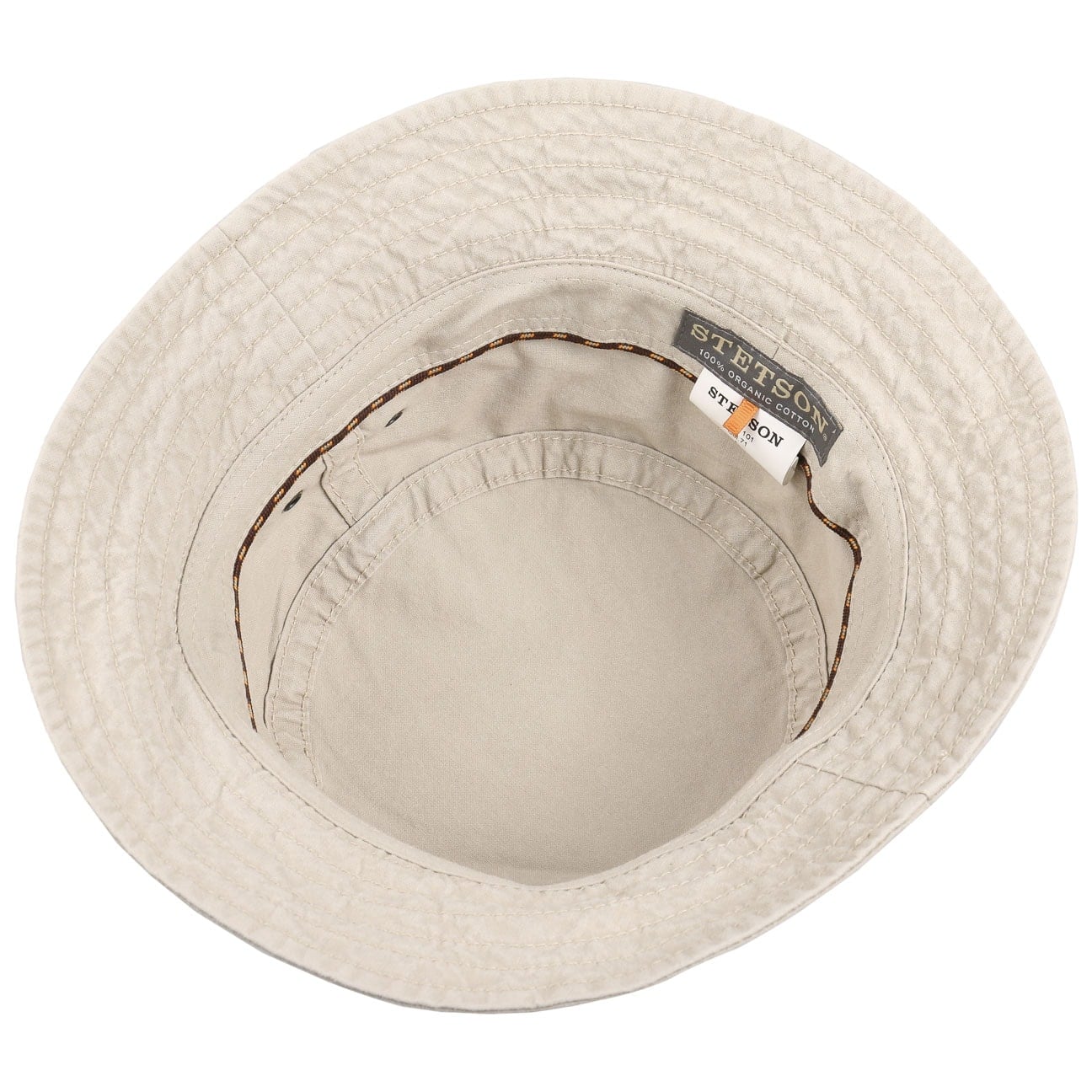 Stetson Delave Cotton Hat for Men & Women - Breathable Summer Sun Hat for Outdoor, Beach, and Travel - Stylish Unisex Wide Brim Hat for UV Protection