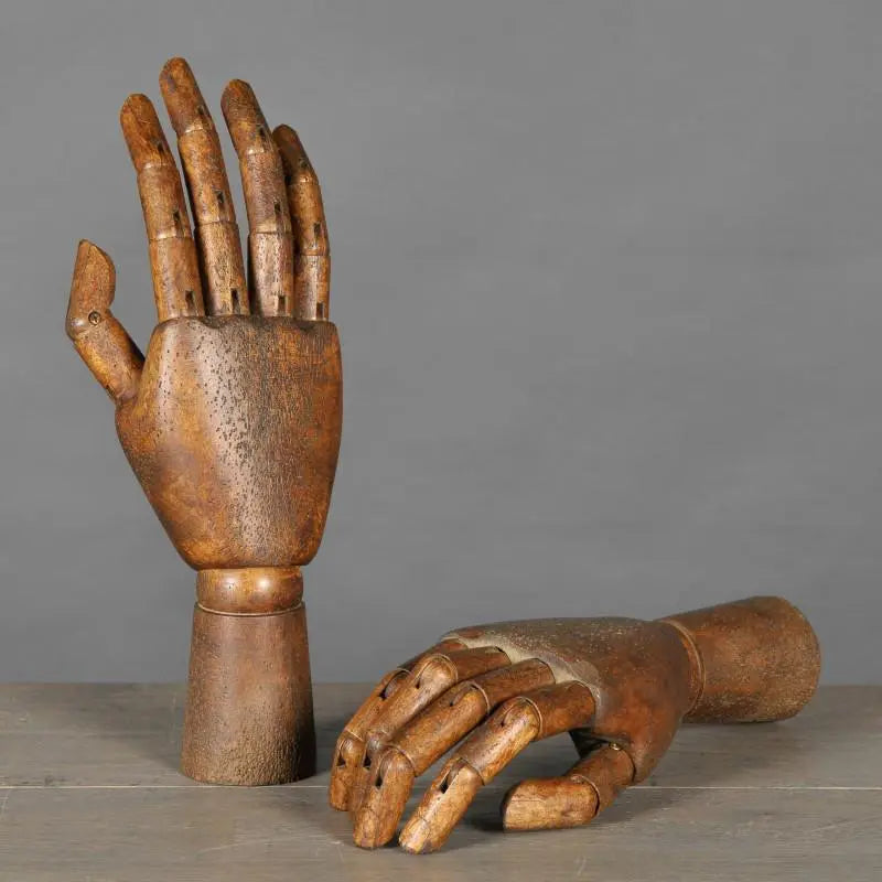 Articulated Wooden Hand Model - Realistic Movable Joints for Artists, Medical Students & Collectors - Perfect for Anatomy Study, Art Reference & Display Decor