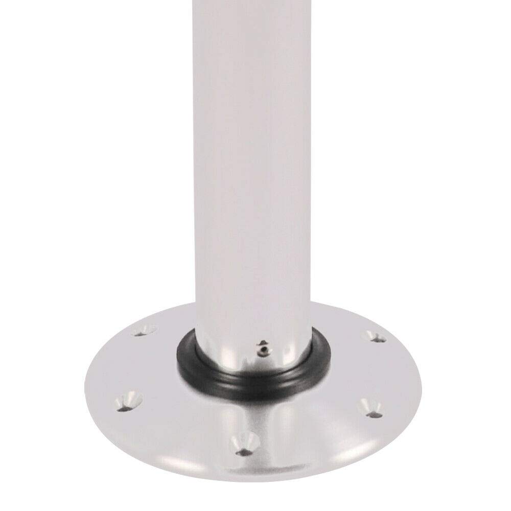 Adjustable Table Pedestal Stand - Detachable Base Mount Frame for Outdoor & Indoor Use (22-28 Inch Height) - Perfect for Patio, RV, Motorhome, Yacht, Boat & Home Office Desks