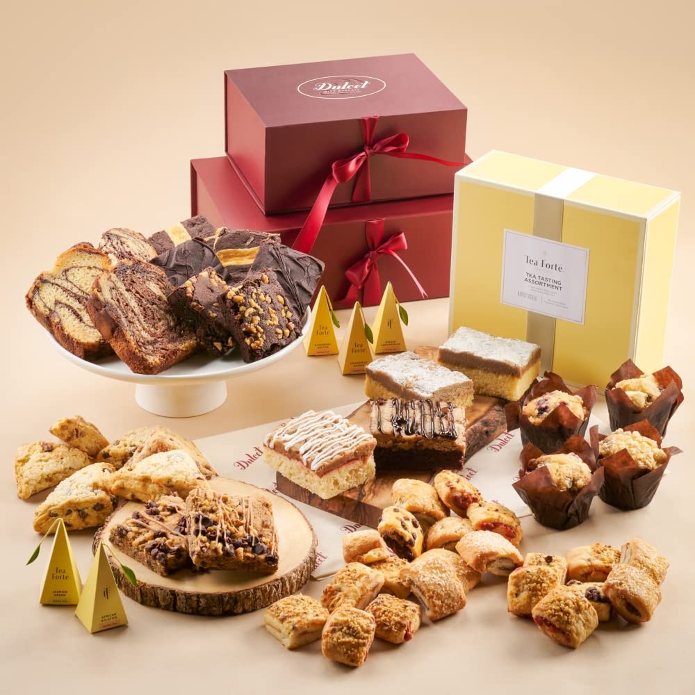 Gourmet Food Gift Towers & Bakery Gift Baskets - Premium Thank You & Thinking of You Gifts for Friends, Family, Him, Her & Corporate Clients by Dulcet | Perfect for Holidays, Birthdays & Business Appreciation