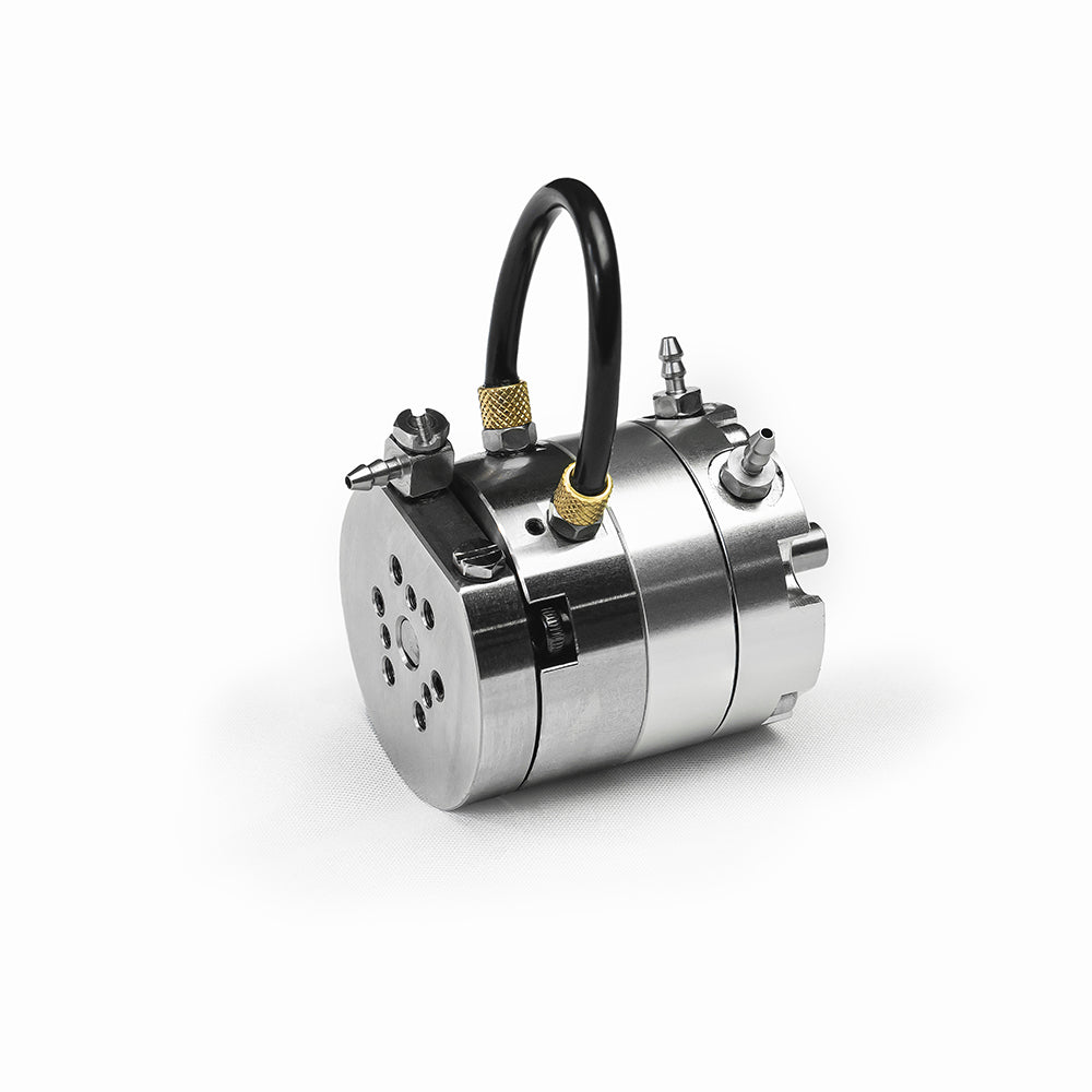 LESU Stainless Steel Hydraulic Rotary Motor Oil Slip Ring for 1/14 RC Hydraulic Truck & Excavator - 270° Rotation, Durable Decoration Tank - Perfect for RC Construction Vehicles and Model Displays