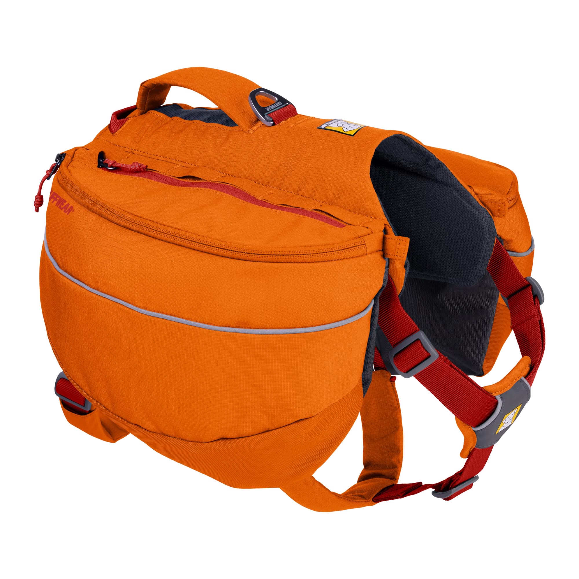 Ruffwear Approach Dog Backpack for Hiking & Camping - Adjustable Saddlebags, Campfire Orange, Large/X-Large - Perfect for Outdoor Adventures with Your Dog