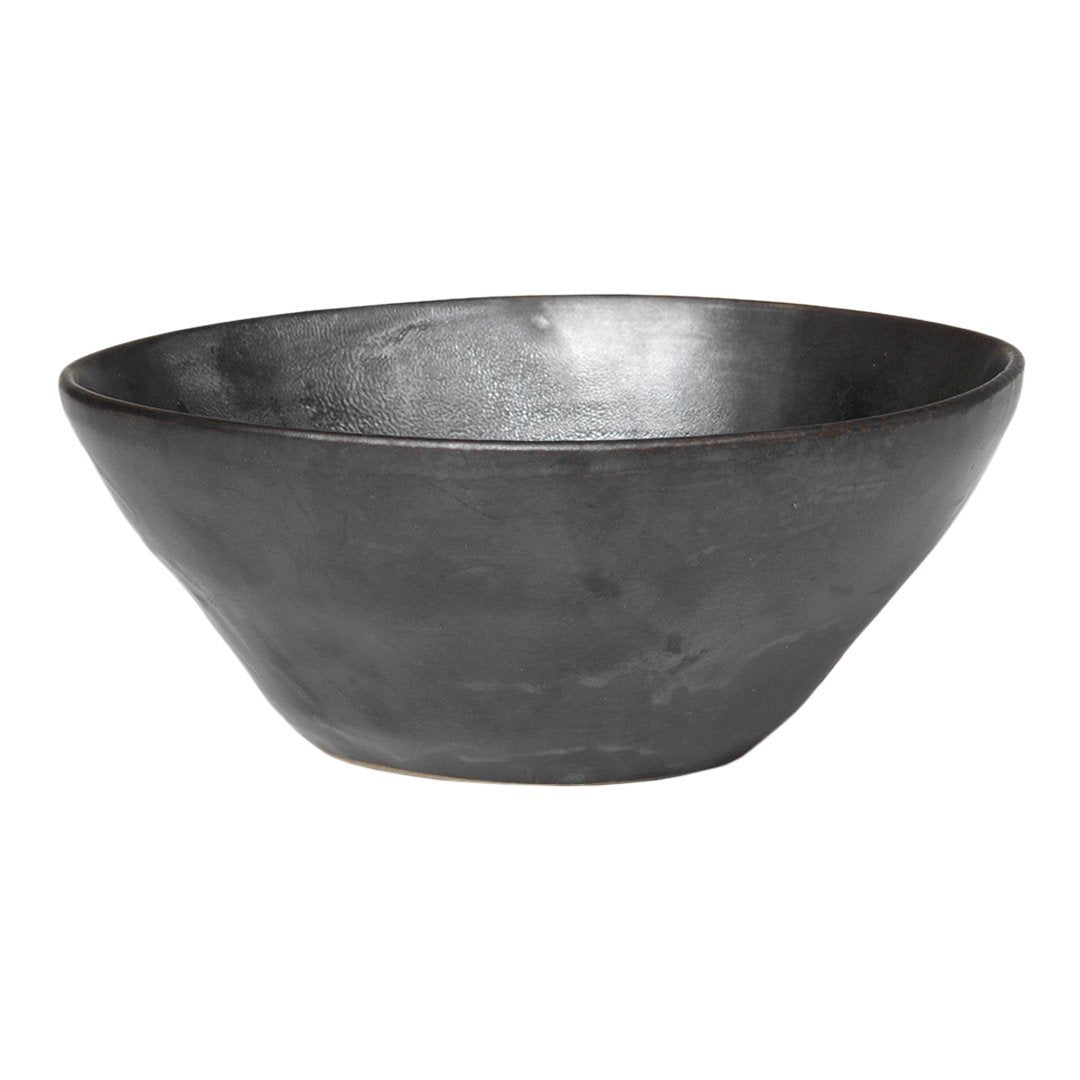 Ferm Living Flow Bowl - Minimalist Ceramic Serving Bowl for Salads, Pasta, and Snacks - Perfect for Dining, Entertaining, and Home Decor