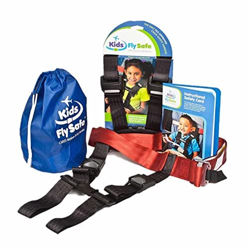 Kids Airplane Safety Travel Harness - FAA Approved Toddler Flight Restraint System for Child Passenger Safety | Lightweight, Portable & Easy to Install Airplane Seat Belt for Toddlers | Perfect for Family Travel, Long Flights & Keeping Kids Secure During Turbulence