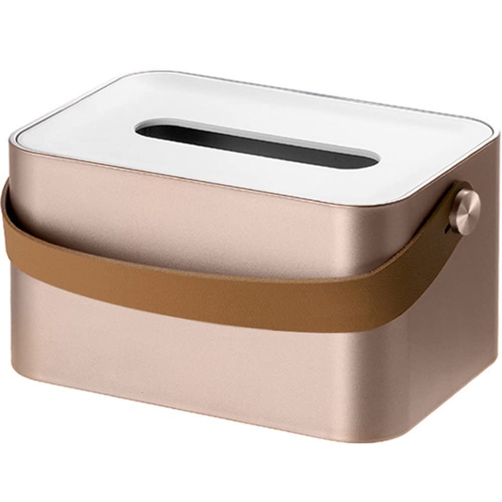 Premium PU Leather Tissue Box Holder - Elegant Home & Office Decor for Table, Dining Room, Bedroom, Kitchen | Hotel Style Paper Tissue Dispenser for Living Room & Workspace