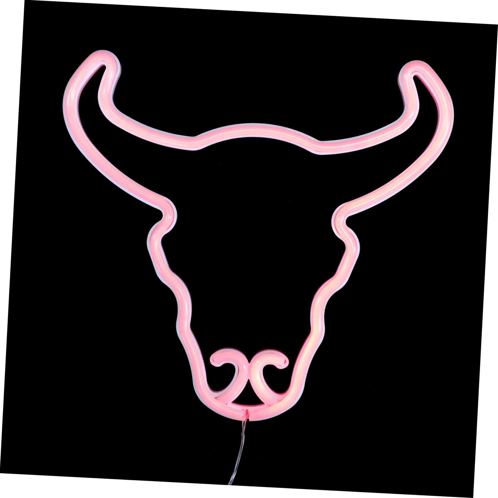 ETHZZLE Cow Head Neon Light - LED Wall Decor for Home, Party & Room Aesthetic - Unique Gift for Housewarming, Birthday & Bar Decor