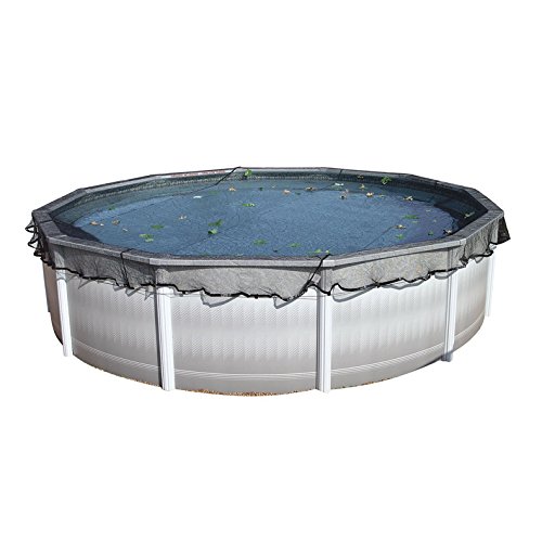 Harris Deluxe Leaf Net for 28' Above Ground Round Pool - Heavy Duty Pool Cover Protector, Keeps Leaves & Debris Out - Perfect for Backyard, Inground & Above Ground Swimming Pools