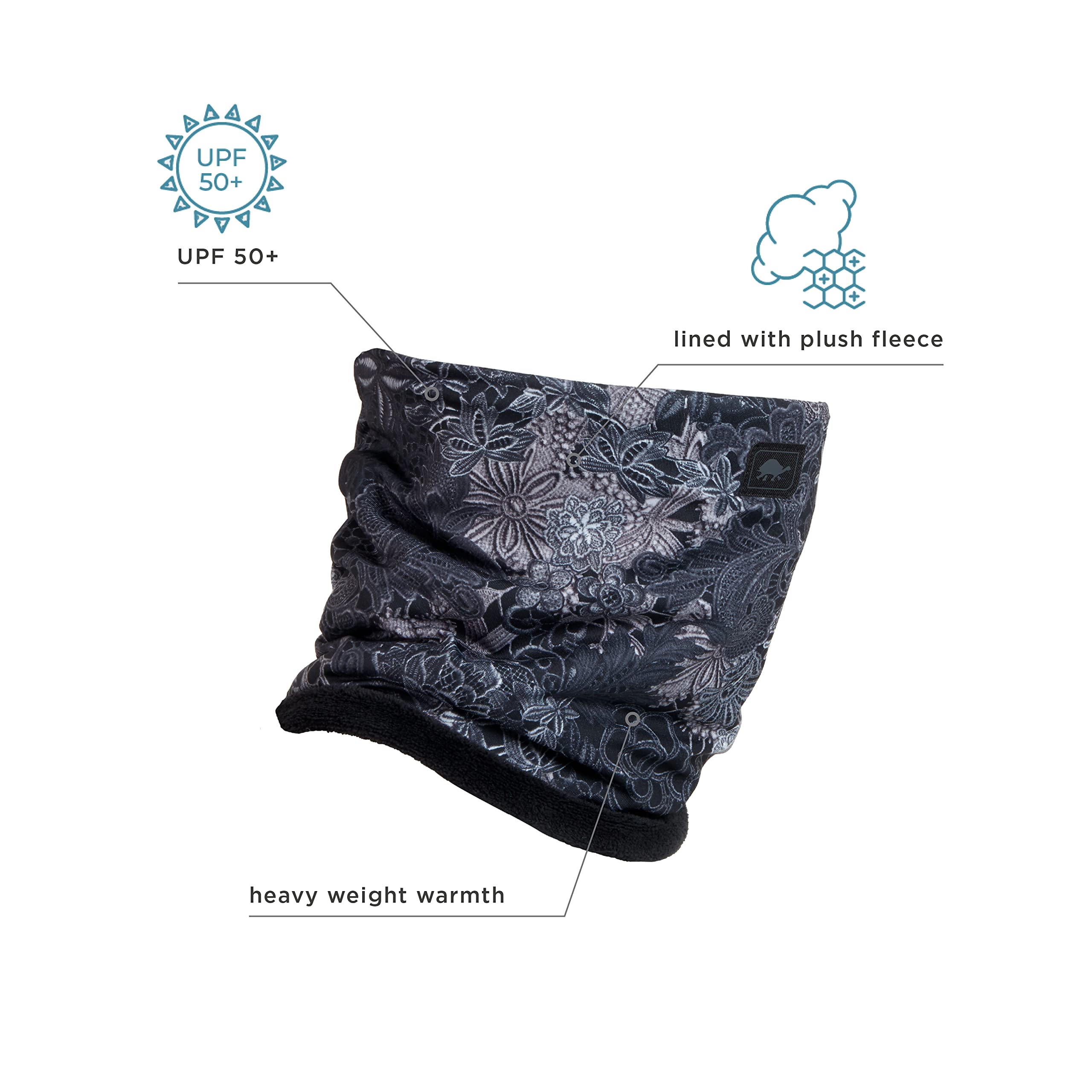Turtle Fur Comfort Shell™ Fluffy Lined Neck Warmer - Soft Fleece Scarf for Women & Men, One Size Fits All | Perfect for Winter, Skiing, Snowboarding & Outdoor Activities