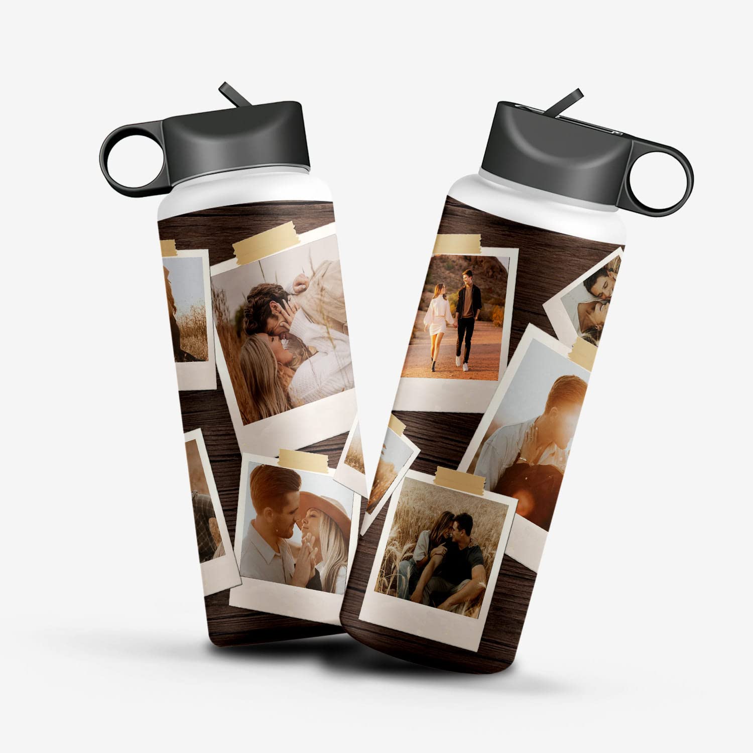 Custom Personalized Photo Water Bottle - Insulated Stainless Steel Travel Tumbler with Your Image/Photo - Perfect Gift for Women, Mom, Friends & Family - Great for Gym, Office, Hiking & Outdoor Activities