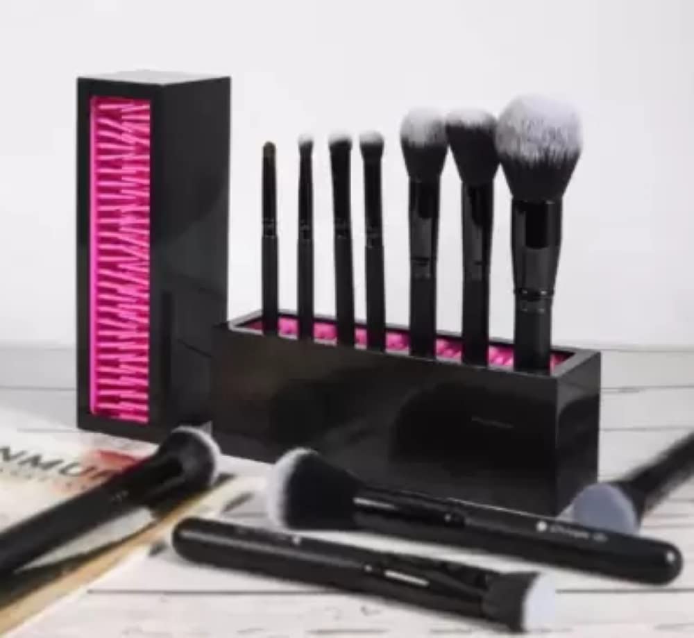 FEELHIGH Makeup Brush Organizer - Multicolor Cosmetic Brush Holder for Travel & Home Vanity | Perfect for Makeup Artists & Beauty Enthusiasts