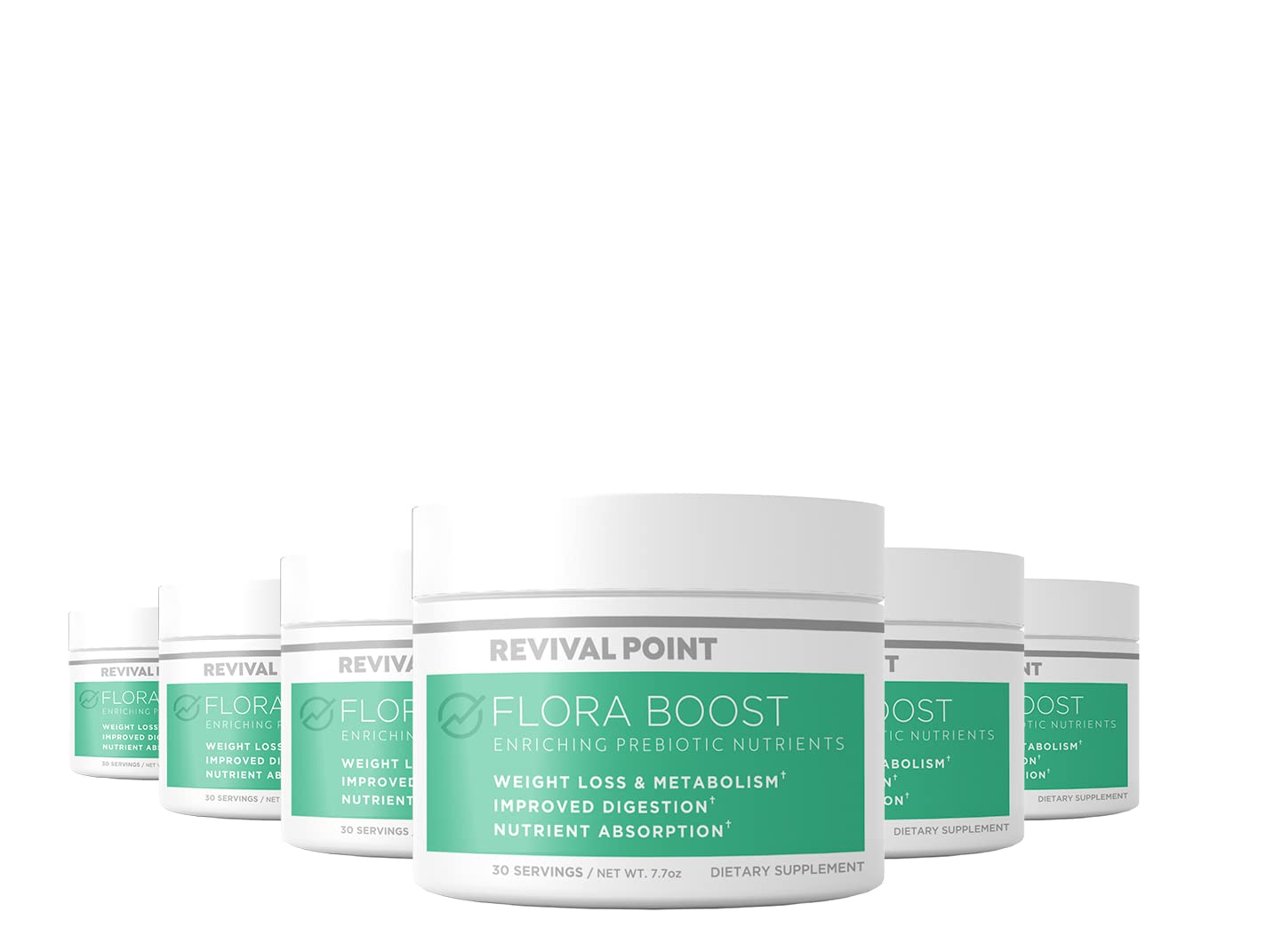 Revival Point Floraboost | Prebiotic Fiber Supplement for Gut Health & Immune Support | Lemon Flavor Vegan Powder | 180 Servings | Made in USA | Supports Digestion & Weight Management | Perfect for Smoothies, Baking & Daily Wellness Routine