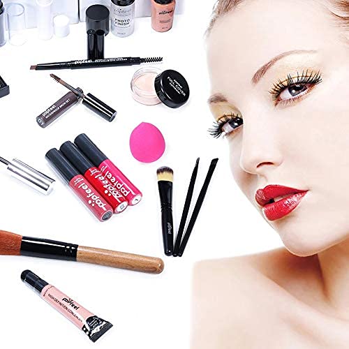 All in One Makeup Kit for Women - Complete Cosmetic Set with Makeup Brushes, Eyeshadow Palette, Lip Gloss, Makeup Bag, Eyebrow Pencil, Mascara & Foundation | Perfect for Daily Makeup, Travel & Professional Use