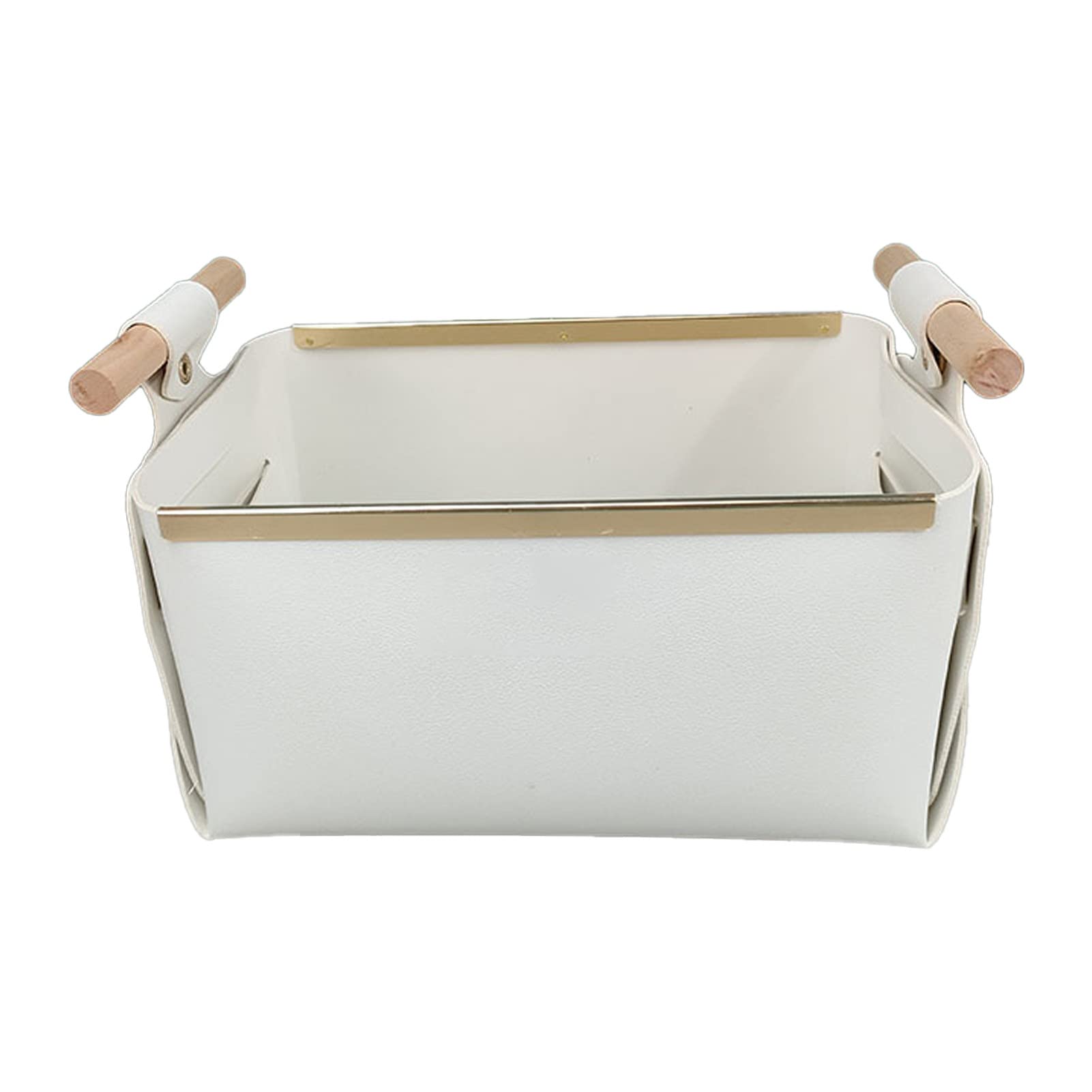 Foldable Faux Fur Storage Basket - Desktop Organizer for Makeup, Office Supplies & Home Decor | Perfect for Dorm Room, Bedroom & Bathroom Organization