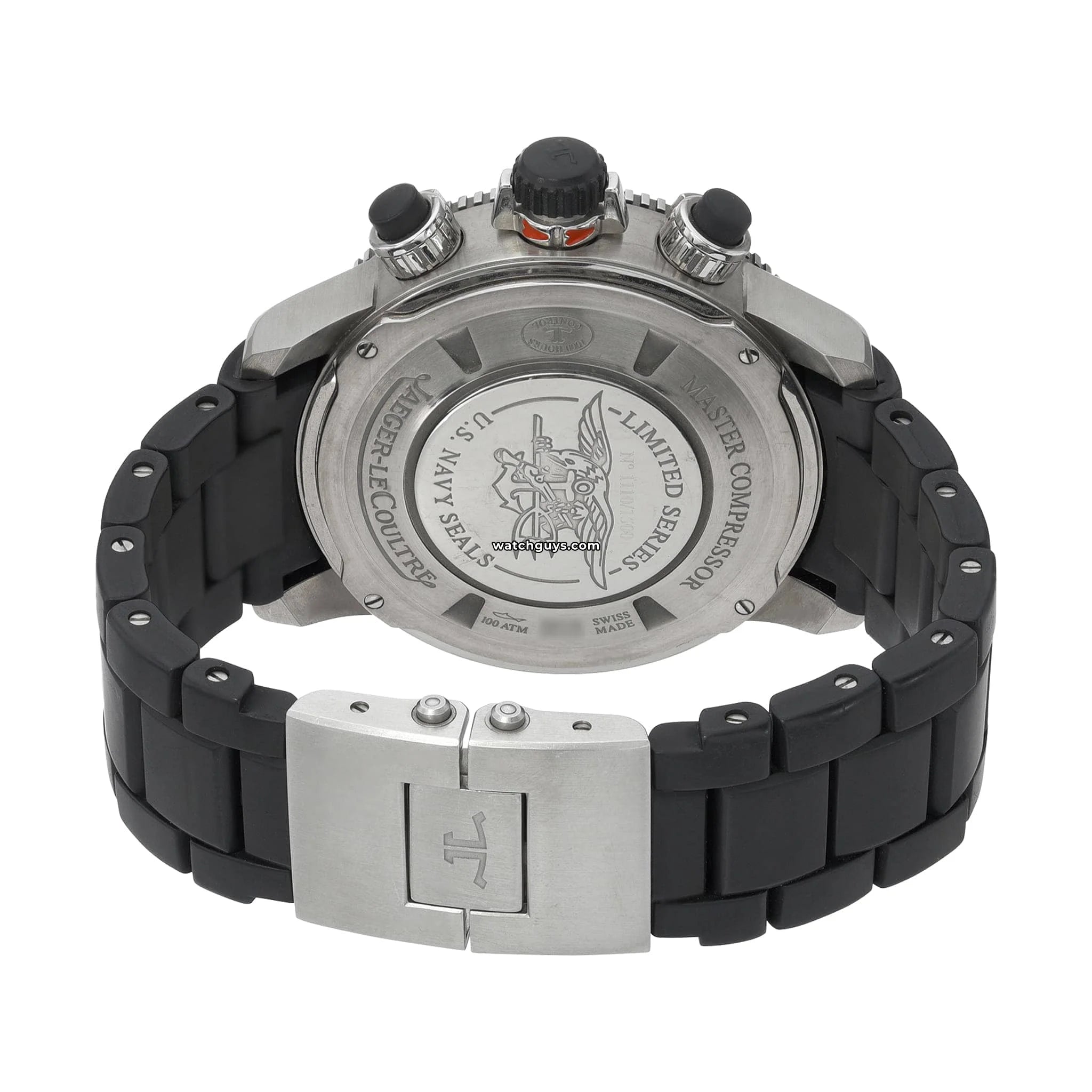 Jaeger-LeCoultre Q178T677 Master Compressor Diving Chronograph GMT Navy Seals Limited Edition Watch - Luxury Dive Watch for Men, Professional Waterproof Chronograph with GMT Function - Perfect for Scuba Diving, Military Use & Collector's Display