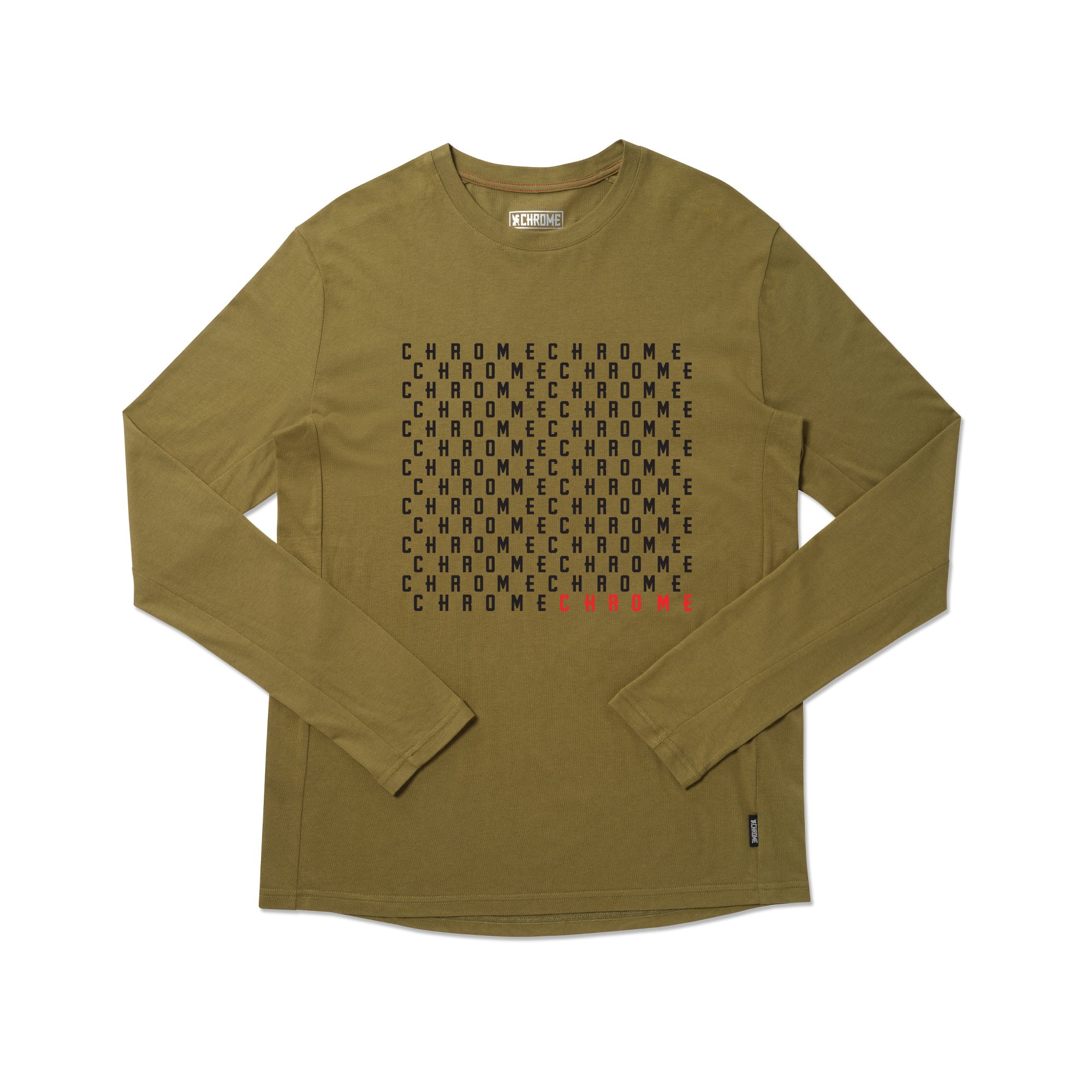Chrome Word Play Logo Long Sleeve T-Shirt - Trendy Graphic Tee for Casual Wear & Street Style