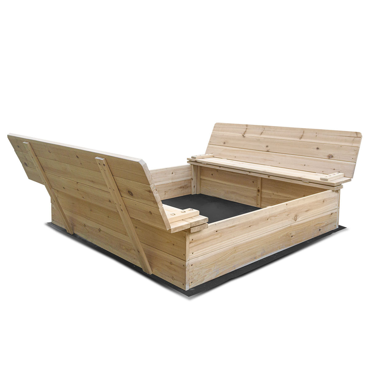 Strongbox XL Square Sandbox for Kids - Durable Outdoor Sandpit for Playground, Backyard & Beach - Perfect for Sand Play & Sensory Activities