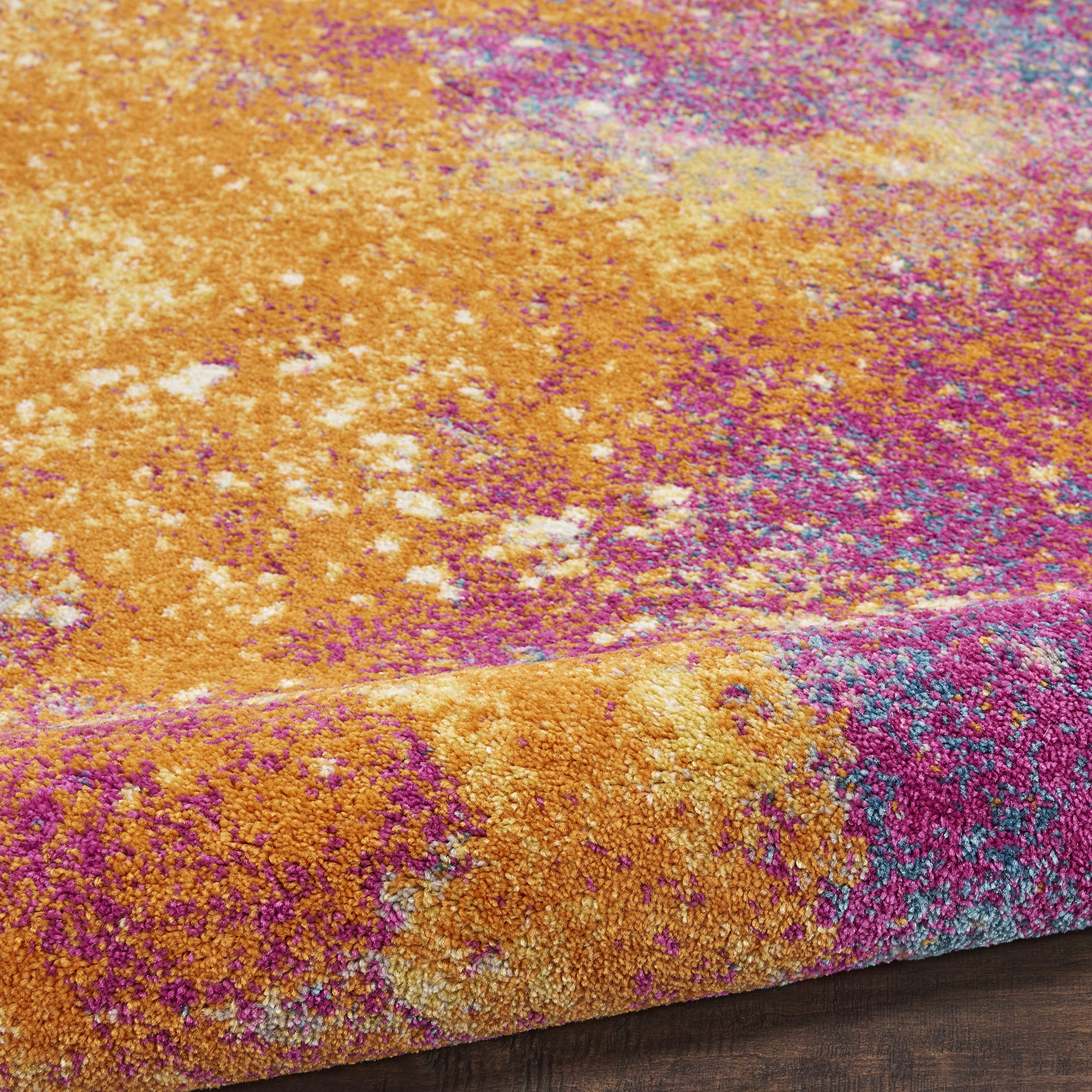 Nourison Passion Sunburst 8' x 10' Modern Abstract Area Rug | Non-Shedding & Easy to Clean | Perfect for Bedroom, Living Room, Dining Room & Kitchen Decor