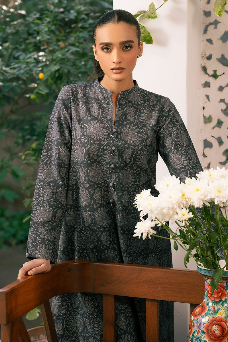 MOONLIT ECHOES 2-Piece Printed Khaddar Suit Set - Traditional Pakistani Cotton Outfit for Women | Perfect for Weddings, Parties & Cultural Events