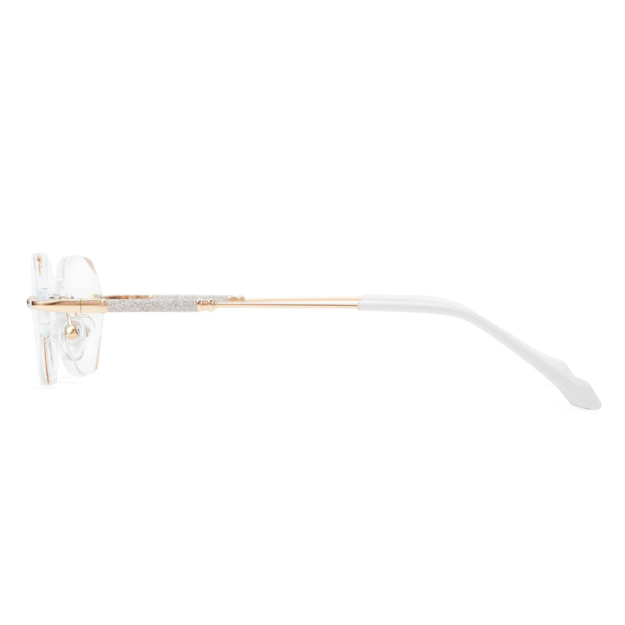 Cyxus Blue Light Blocking Reading Glasses for Women - Anti Eyestrain Computer Readers, Lightweight Rimless Eyeglasses for Work, Gaming & Screen Time