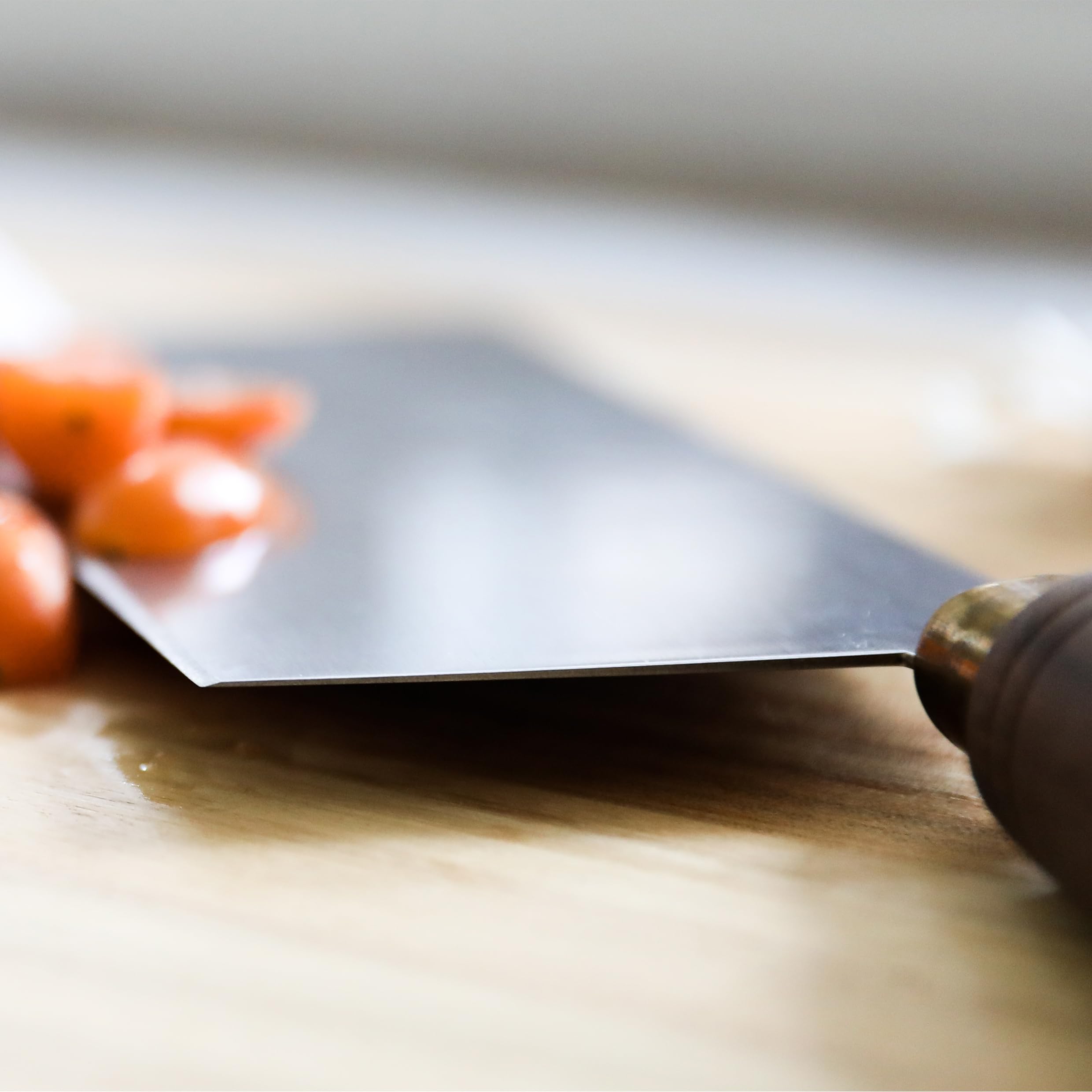 Lamson 8 Inch Professional Chinese Chef Knife - High Carbon Stainless Steel Vegetable Cleaver with Ergonomic Walnut Handle - Perfect for Chopping, Slicing, and Dicing Vegetables, Herbs, and Meats in Asian Cooking