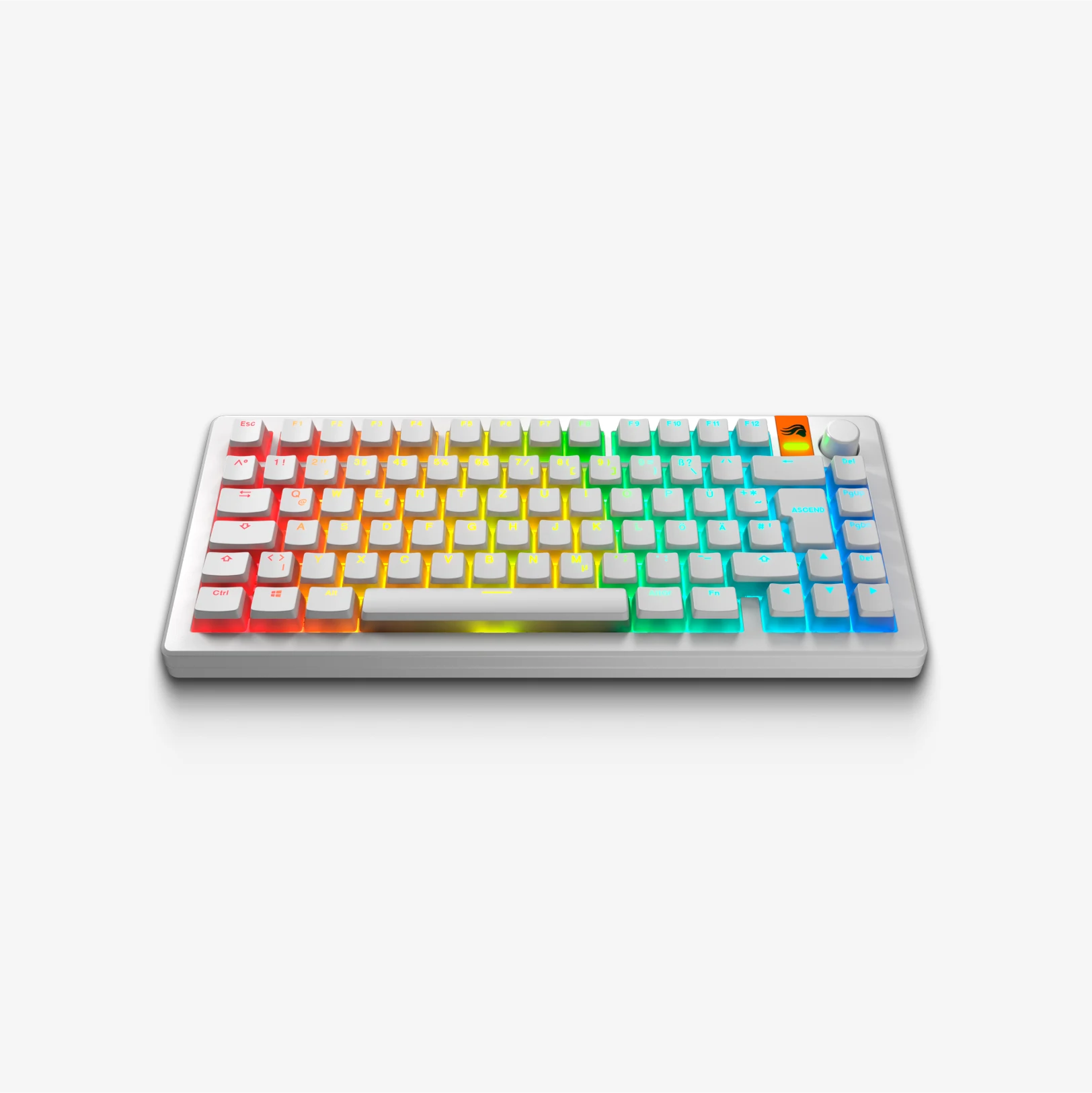 GPBT Aura V3 Keycaps - 129 Keys Custom Mechanical Keyboard Keycap Set, PBT Material, Cherry MX Profile, RGB Backlit Compatible - Perfect for Gaming, Typing & Office Work
