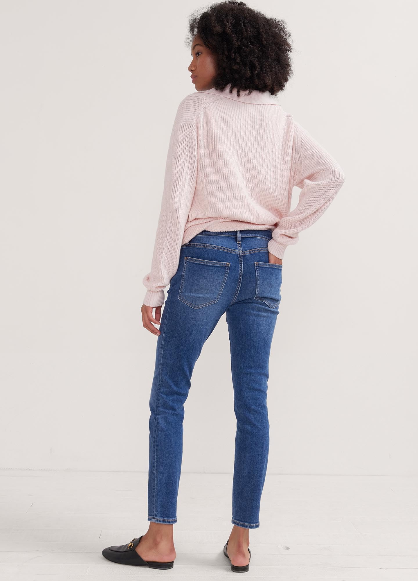 HATCH Slim Maternity Jeans - Stretchy Under Belly Pregnancy Pants with Recycled Cotton Denim - Comfortable for Work, Travel & Everyday Wear