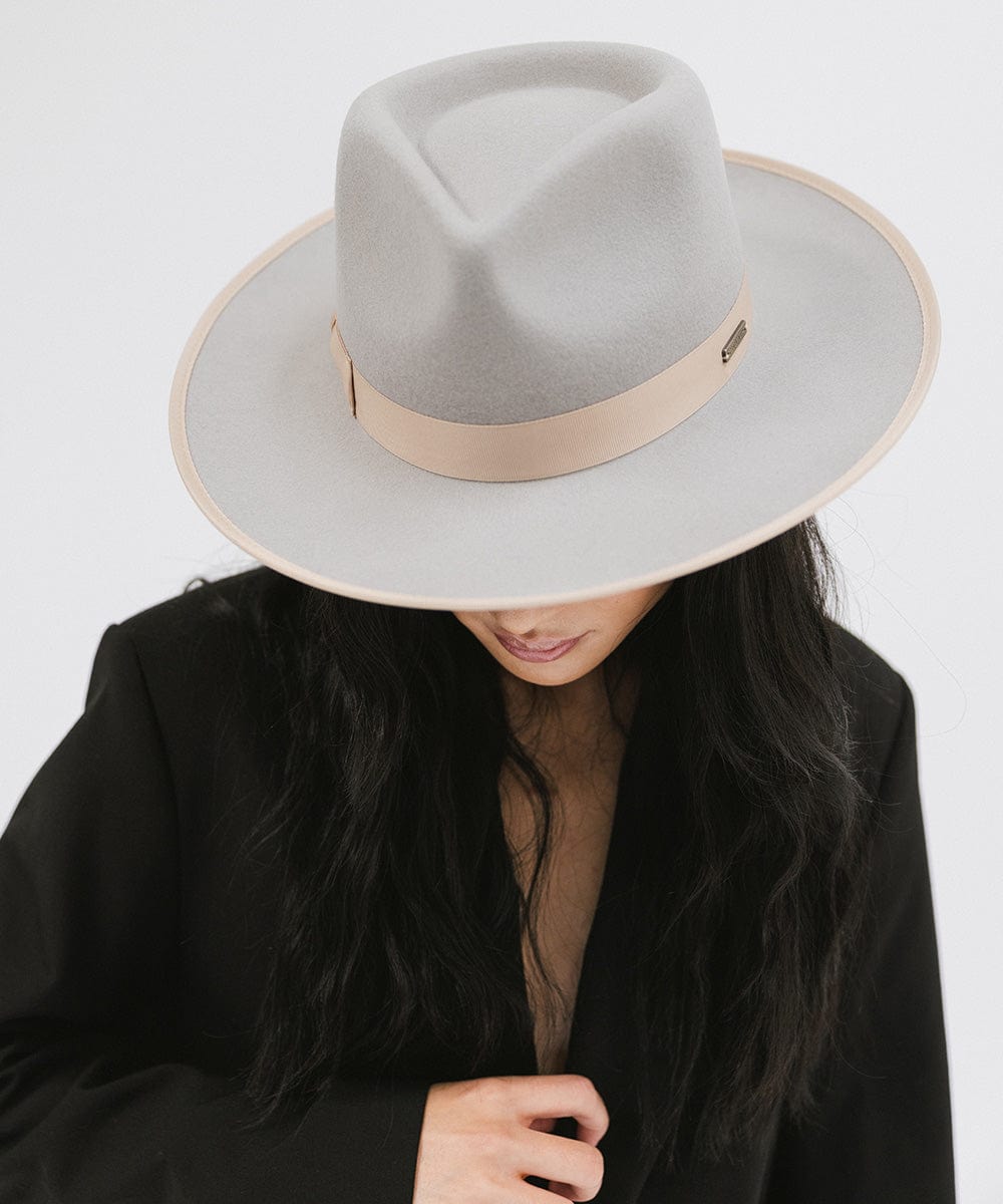 Monroe Rancher Fedora Hat for Men & Women - Western Style Cowboy Hat with Wide Brim - Perfect for Outdoor, Rodeo, and Country Music Events