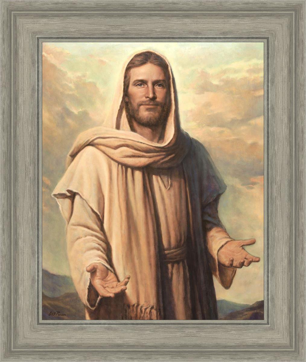 Abide With Me by Del Parson - Inspirational Christian Wall Art for Home & Church Decor - Perfect for Living Rooms, Bedrooms & Worship Spaces