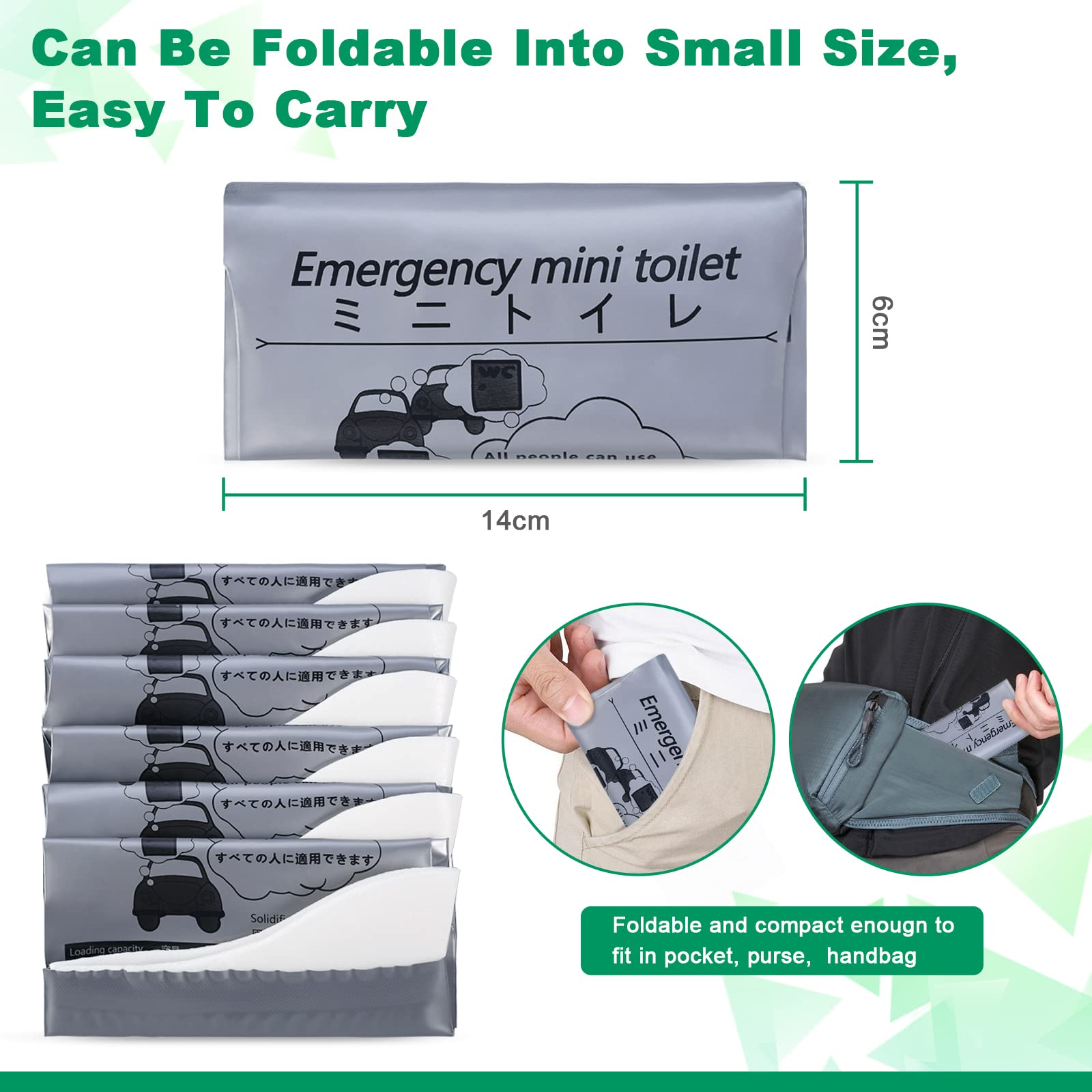 OUMEE 8/12/20 Pack Disposable Urinal Bags - 700ml Portable Pee Bags for Travel, Camping & Emergency - Unisex Urine & Vomit Bags for Men, Women & Kids - Ideal for Road Trips, Traffic Jams & Outdoor Adventures