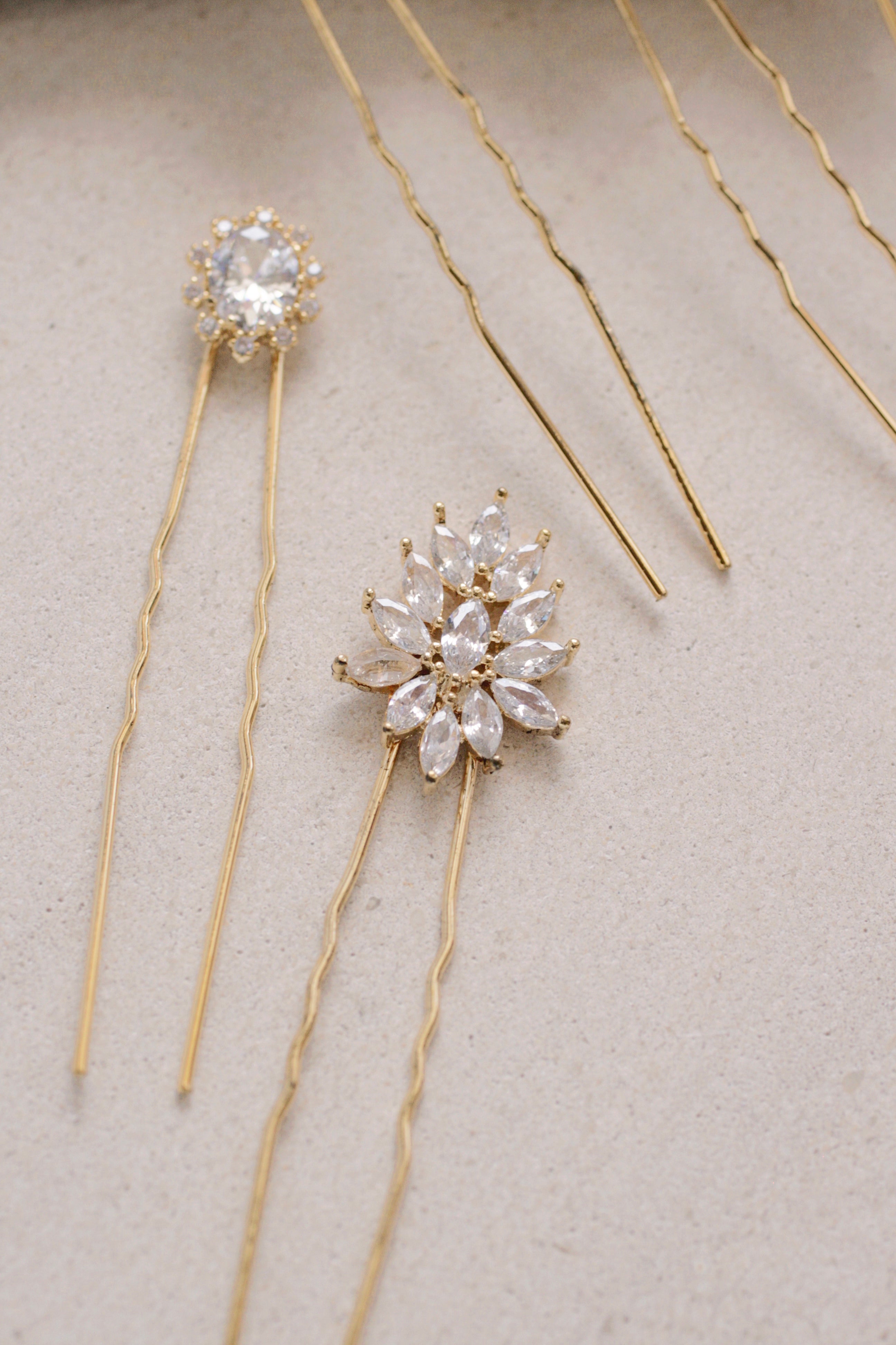 Isabella Hairpin Set of 5 - Elegant Hair Clips for Women, Girls - Perfect for Weddings, Parties & Everyday Styling
