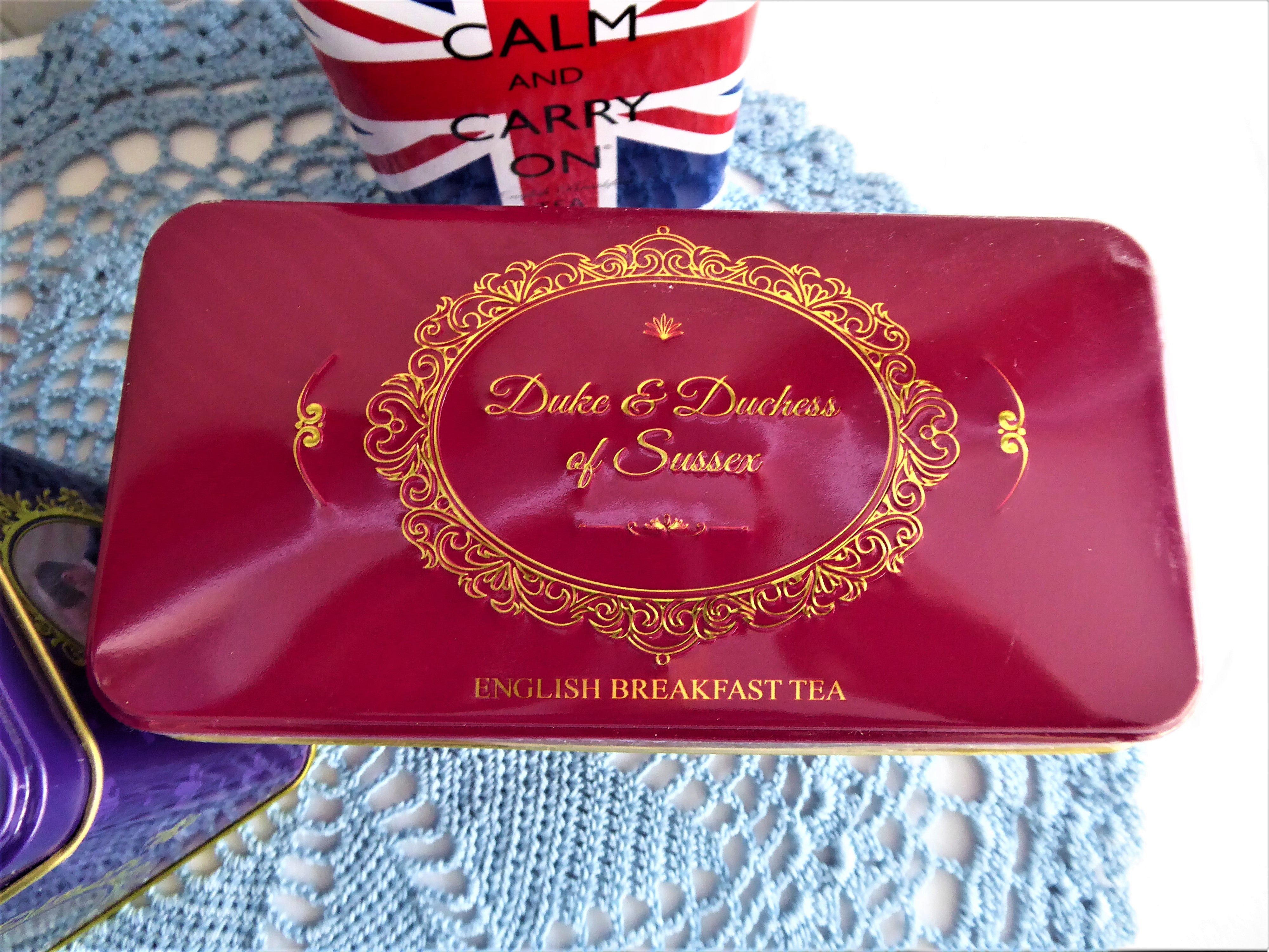 Royal Wedding Commemorative Tea Tins - Duke & Duchess of Cambridge & Sussex - Perfect for Tea Lovers, Collectors & Royal Memorabilia Fans - Great for Gifts, Home Decor & British Tea Parties