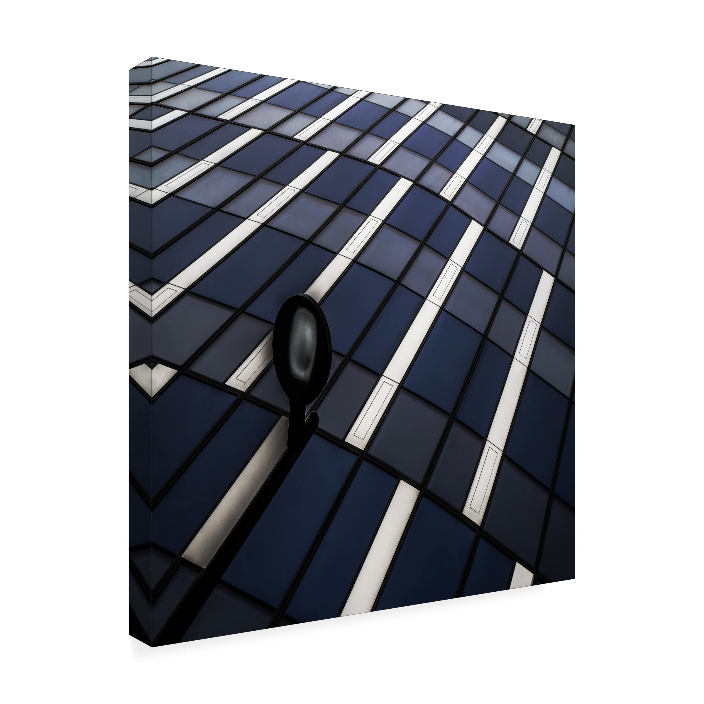 Trademark Fine Art 'Checkerboard' Canvas Wall Art by Gilbert Claes - Modern Abstract Painting for Living Room, Bedroom & Office Decor