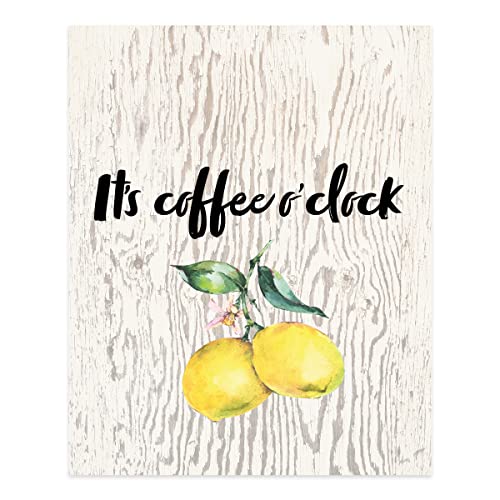 Lemon Kitchen Decor Set - Lemon Themed Wall Art, Home Accessories & 8x10 Prints for Farmhouse & Modern Kitchens | Perfect for Spring Decor, Housewarming Gifts & Citrus-Themed Interior Design