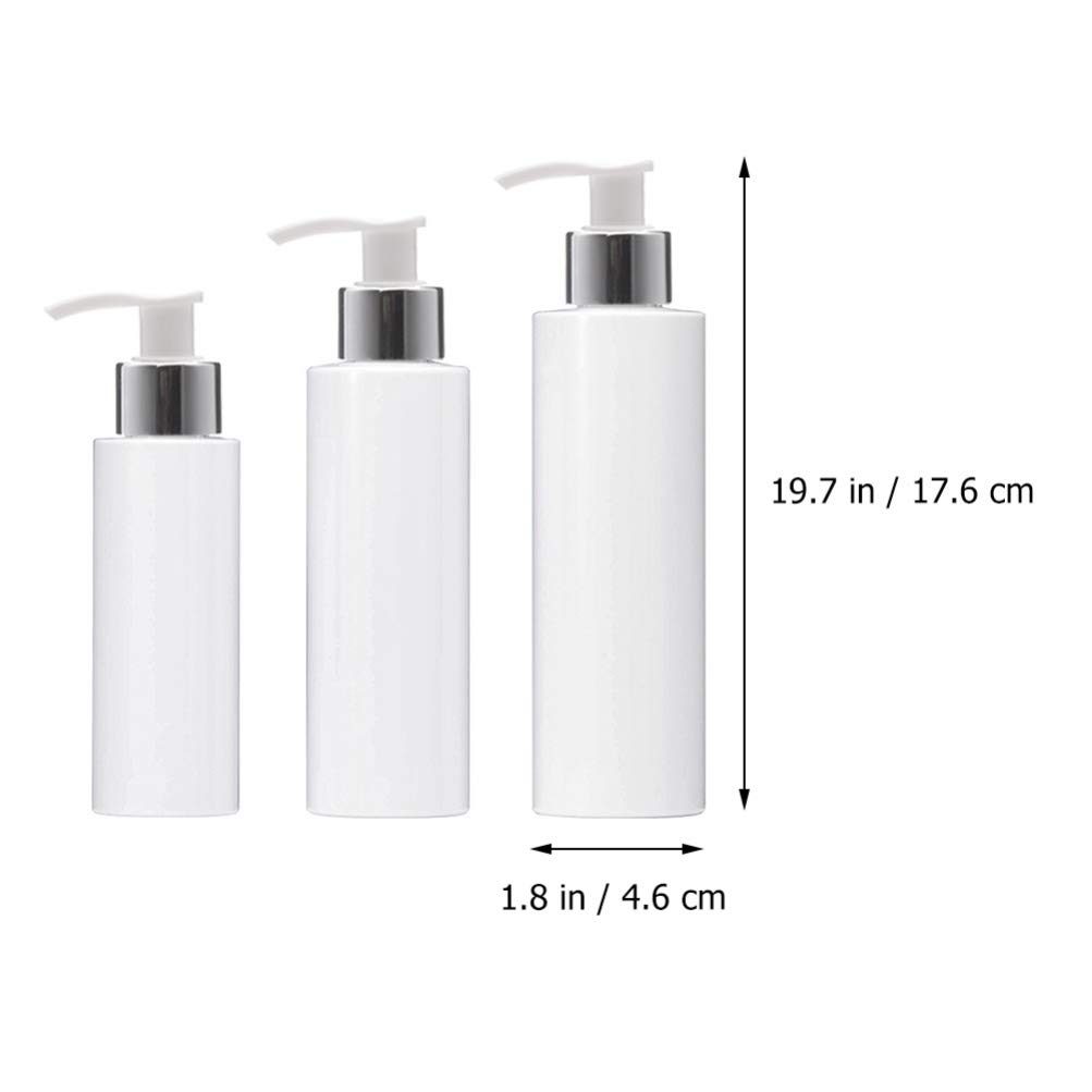 **Cabilock 3-Pack Refillable Squeeze Bottles for Shampoo, Lotion & Toiletries – Travel-Friendly Empty Pump Bottles for Portable Storage (Ideal for Gym, Travel & Home Use)**