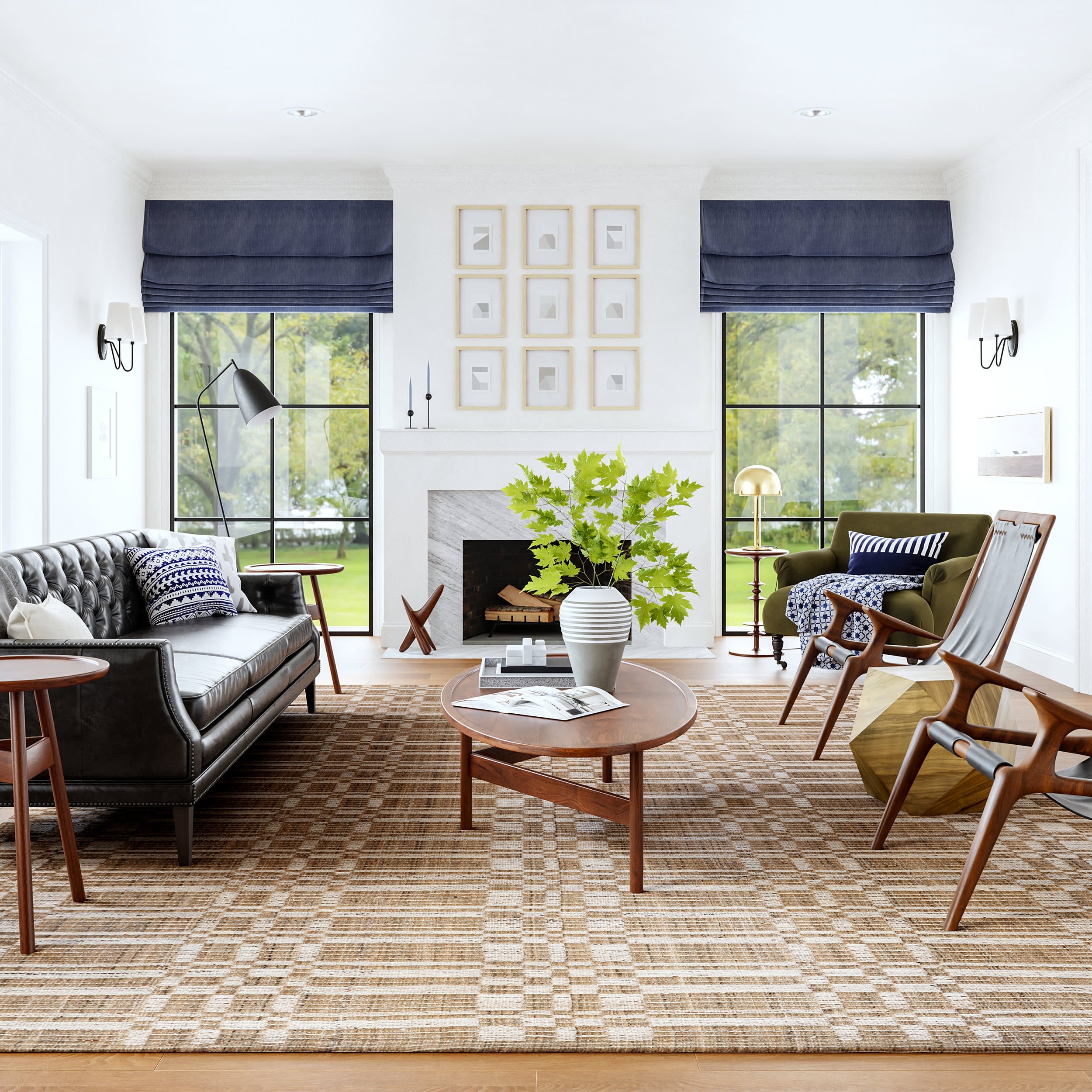 Modern Austin Geometric Area Rug in Beige - Perfect for Living Room, Bedroom, and Office Decor