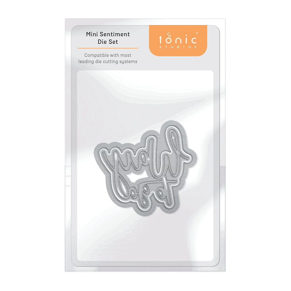 Tonic Studios Way To Go Sentiment Die Set 4524E - Scrapbooking, Card Making & Paper Crafting Supplies for DIY Greeting Cards and Home Decor Projects