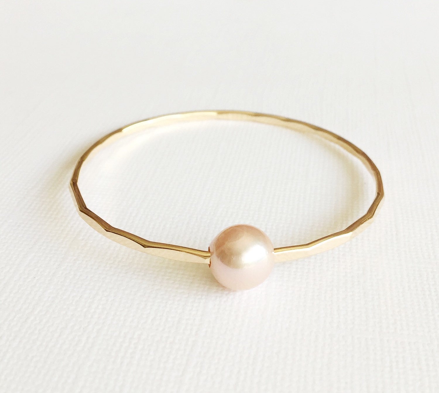 Elegant Pink Edison Pearl Bangle Mika Bracelet (B252) - Perfect for Weddings, Parties & Special Occasions
