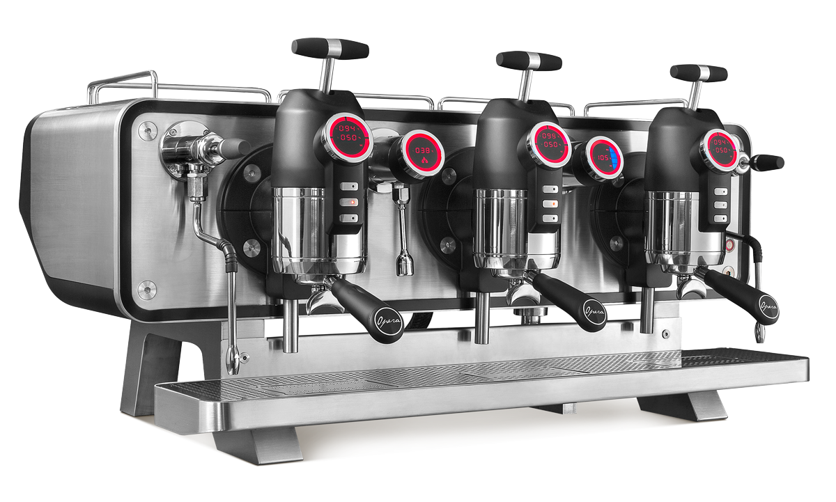Sanremo Opera 2.0 Commercial Espresso Machine - 2 Group Black - Professional Coffee Bar & Cafe Equipment for High Volume Brewing
