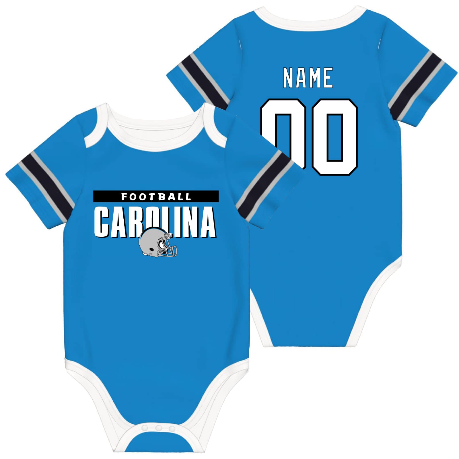 Custom Personalized Baby Clothes Set - 100% Cotton Embroidered Outfit with Name & Number - Perfect Baby Shower Gift & Newborn Photo Outfit
