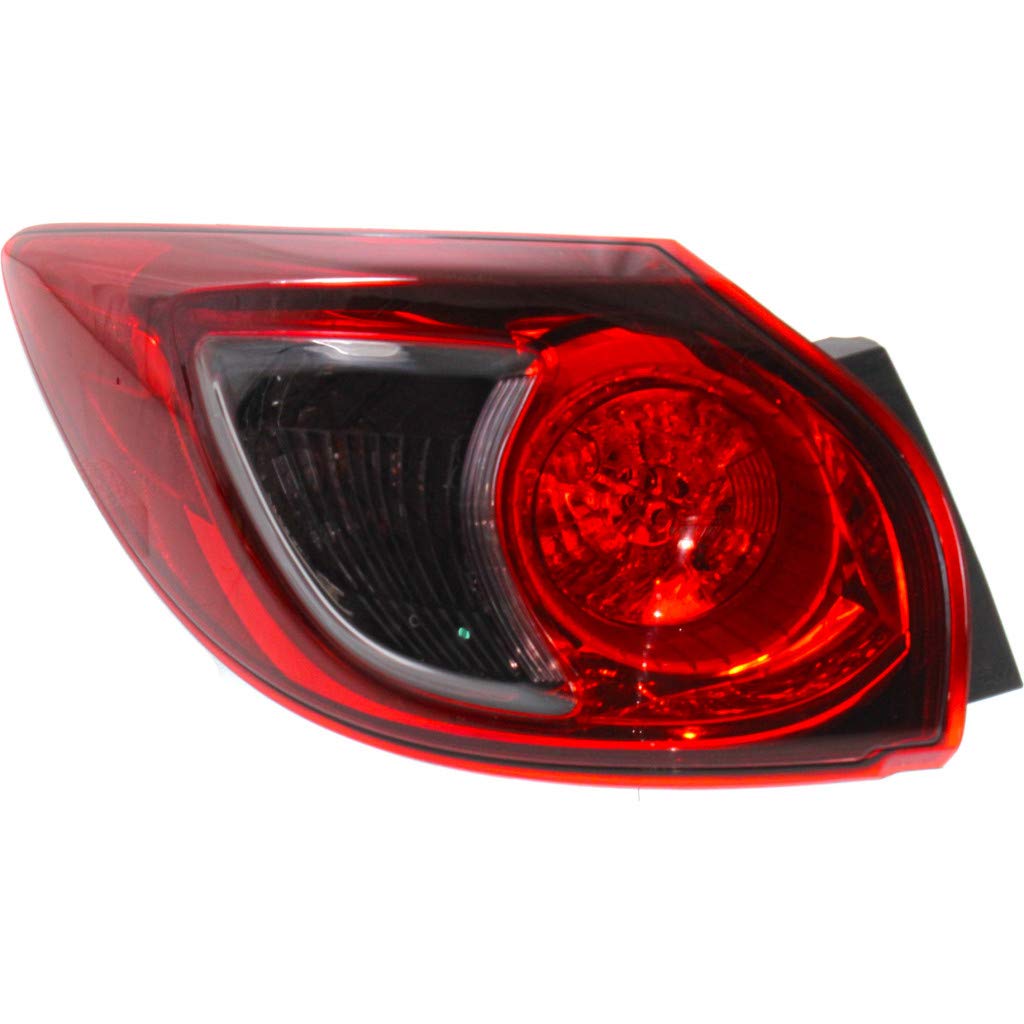 Mazda CX-5 2013-2016 Driver Side Tail Light Assembly - CAPA Certified Replacement for MA2804111/MA2804111C | OEM Part Numbers 615343538051 & KD3351160C | Perfect for Car Repair & Night Driving Safety