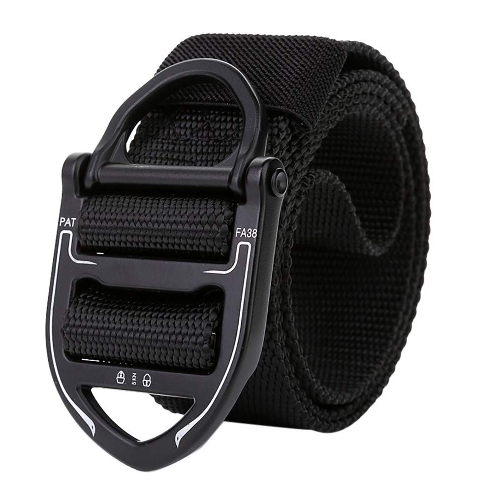 VBEDKDEB Men's Fabric Belt - Adjustable Durable Waist Belt for Outdoor Training, Hiking & Casual Wear - White & Colorful Options - Perfect for Gym, Work & Everyday Use