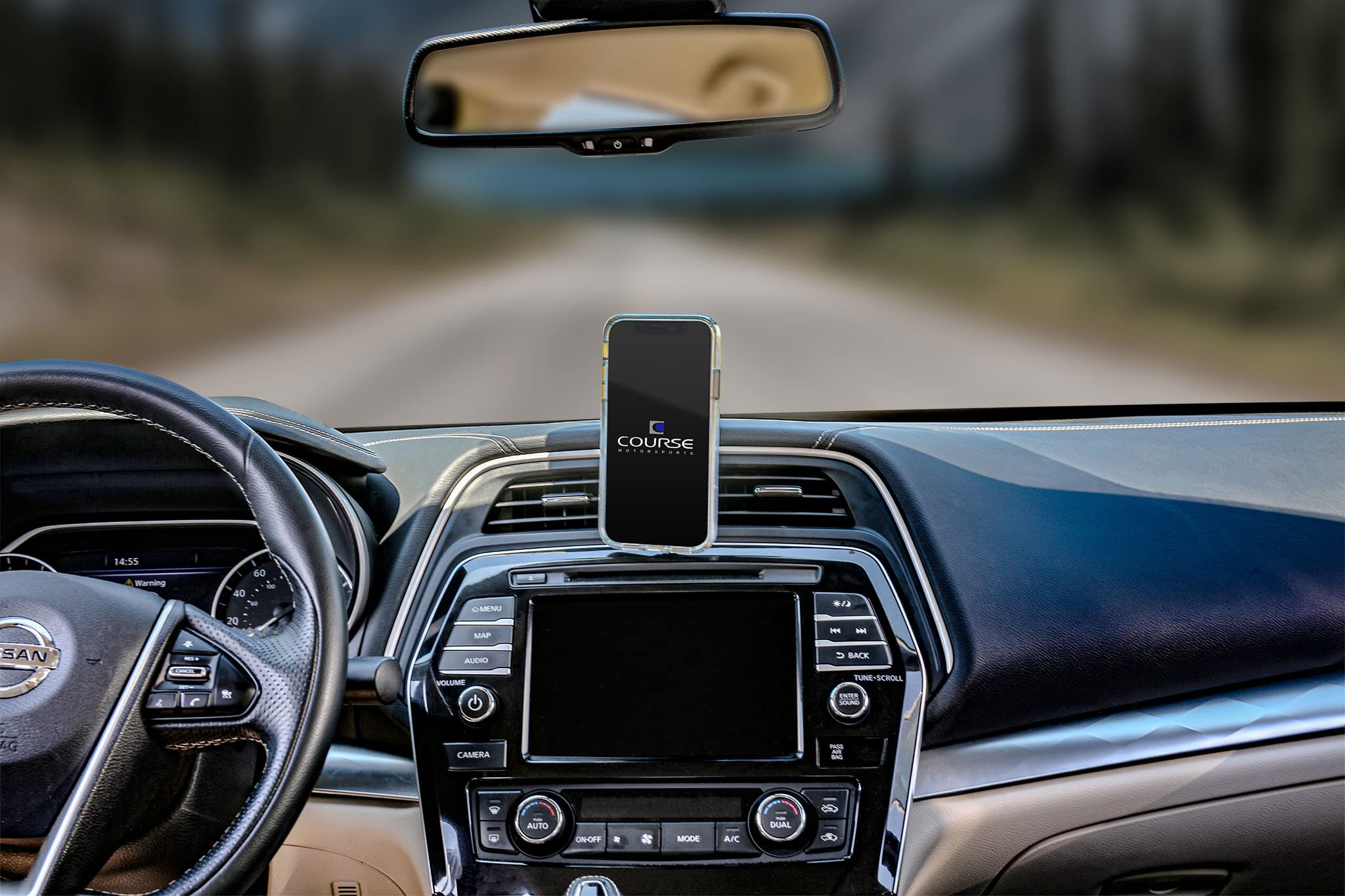 Course Motorsports DirectFit Magnetic Phone Mount & Car Phone Holder for Nissan Maxima (2015-2023) - Strong Magnetic Head - Secure Hands-Free Driving - Perfect for GPS Navigation & Road Trips