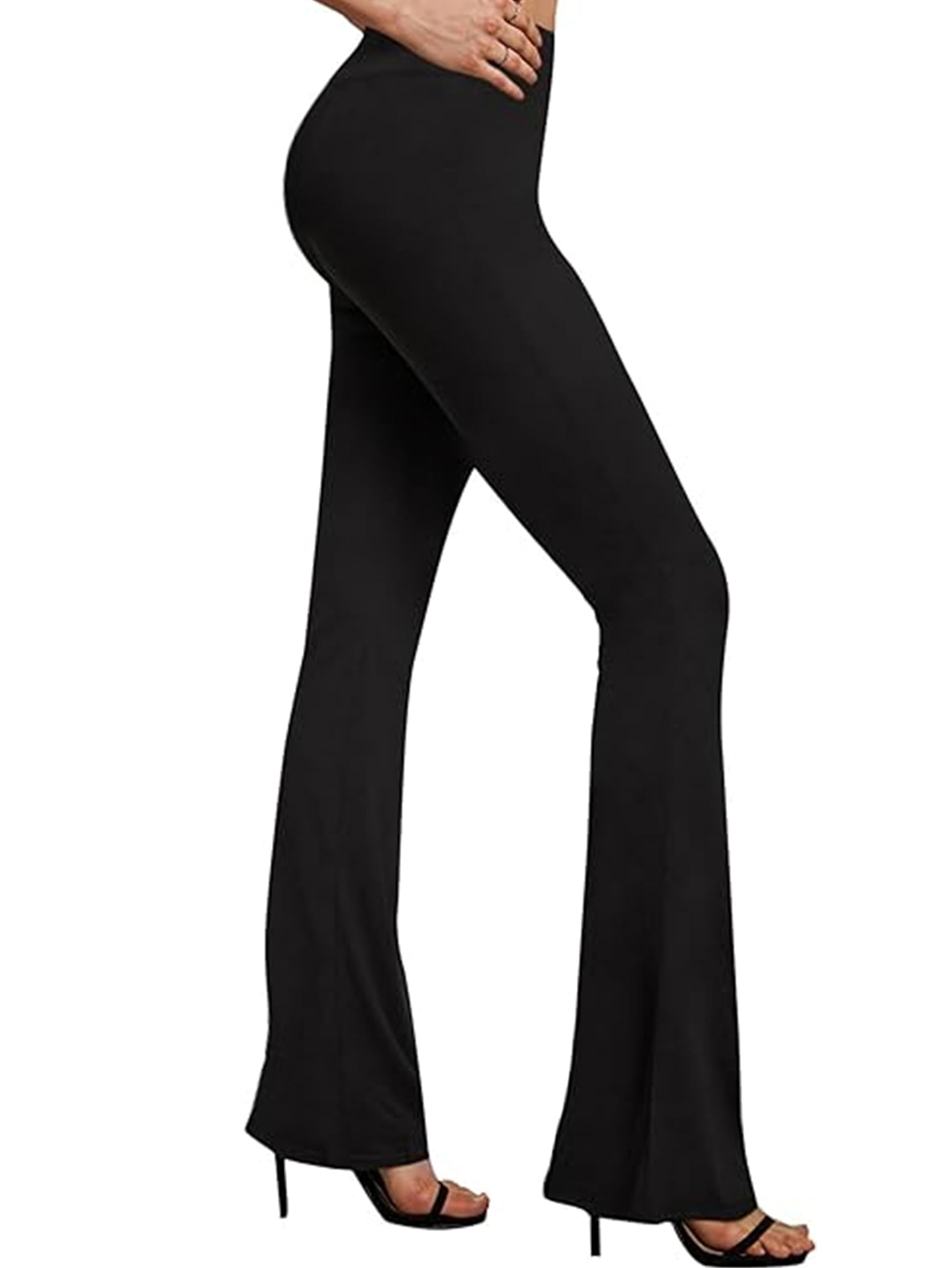 Bell Bottom Pants High Waist Boho Flare Leggings - Buttery Soft Stretchy Yoga Pants for Women | Perfect for Yoga, Dance, Casual Wear & 70s Retro Fashion