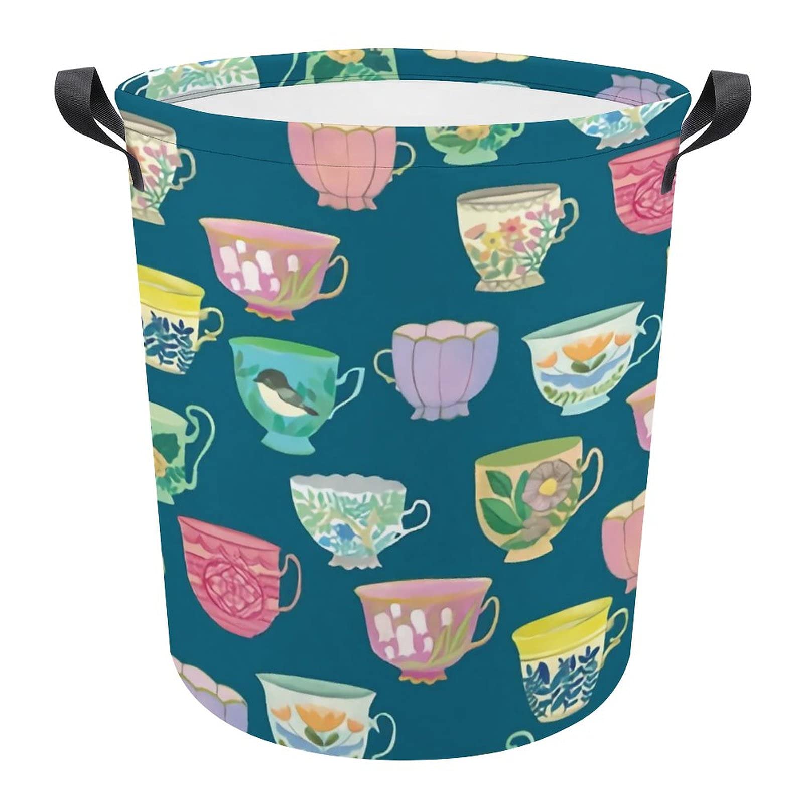 Foldable Laundry Hamper Basket for Bedroom, Bathroom & Nursery - Clothes & Toy Storage Organizer with Vintage Design | Perfect for Baby Laundry, Home Organization & Decorative Storage